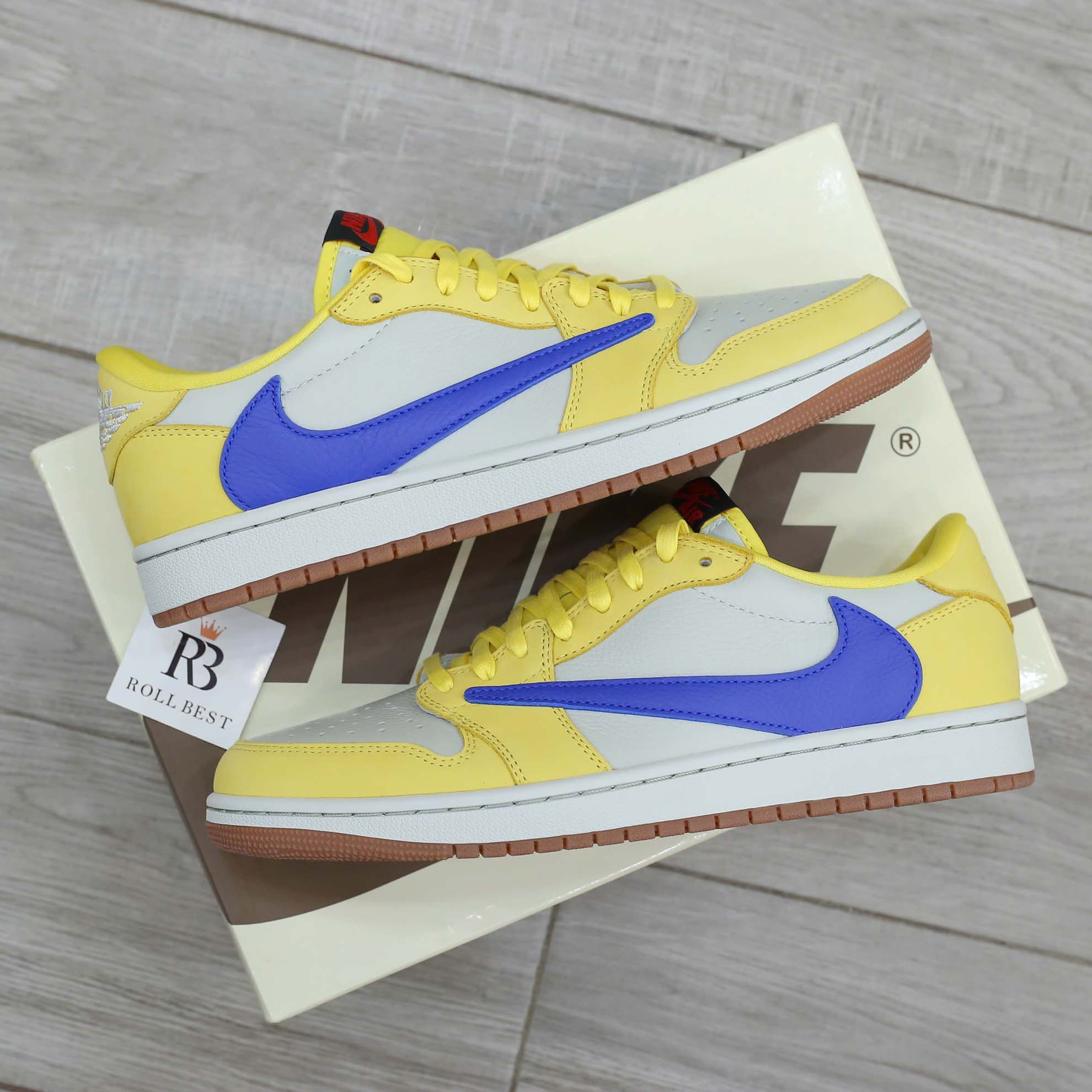 Giày Nike Air Jordan 1 Low OG SP Travis Scott Canary Best Quality