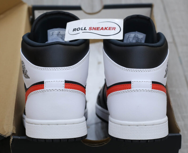 Giày Nike Air Jordan 1 Mid Black Chile Red White Best Quality