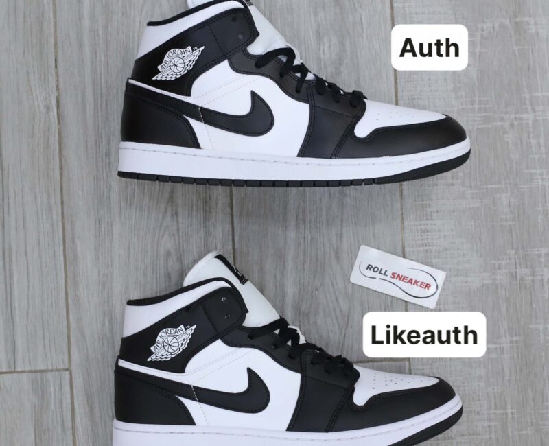 Giày Nike Air Jordan 1 Mid 'Panda' Auth