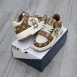 Giày MLB Chunky Liner Mid Boston Monogram Brown Like Auth