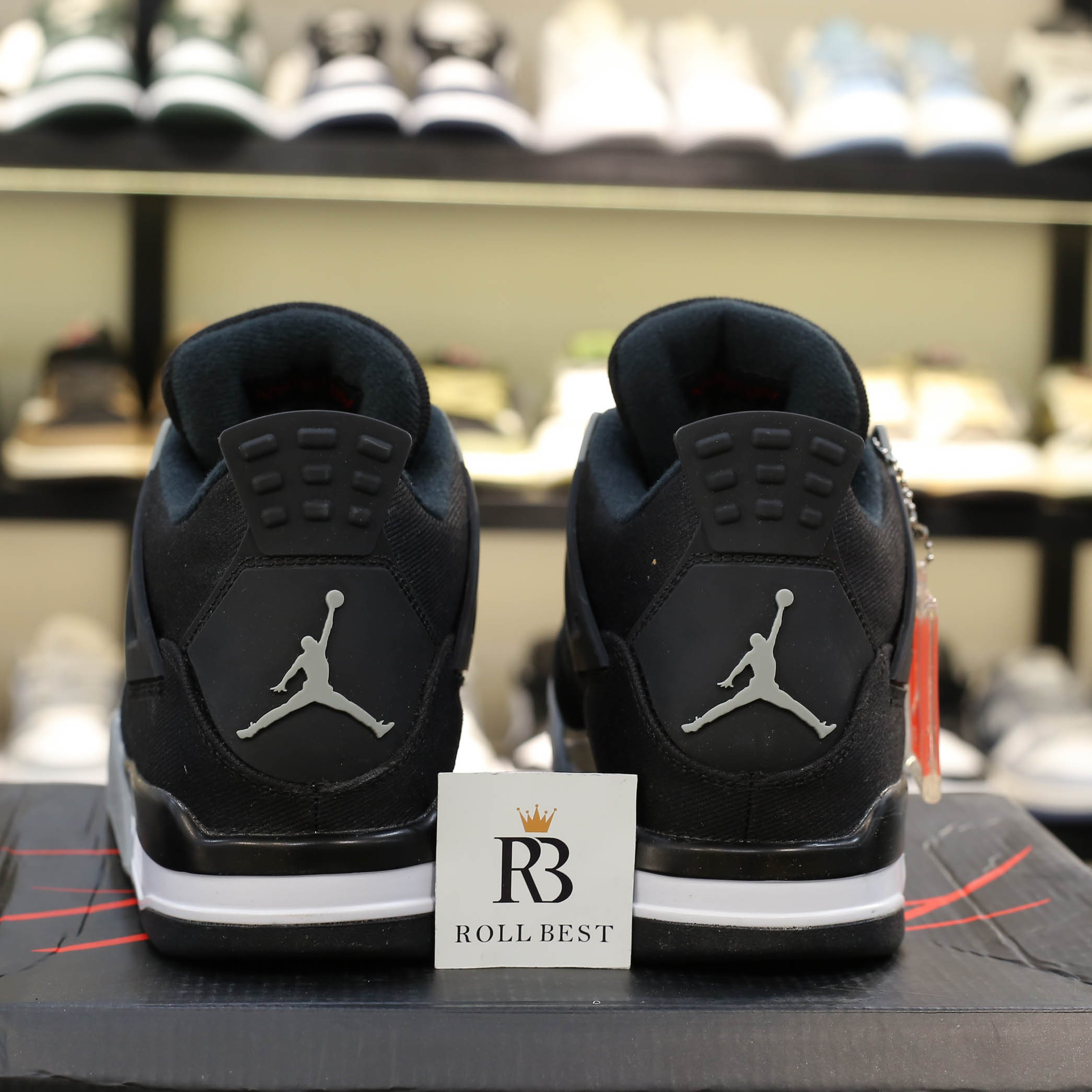 Giày Nike Air Jordan 4 Retro ‘Black Canvas’