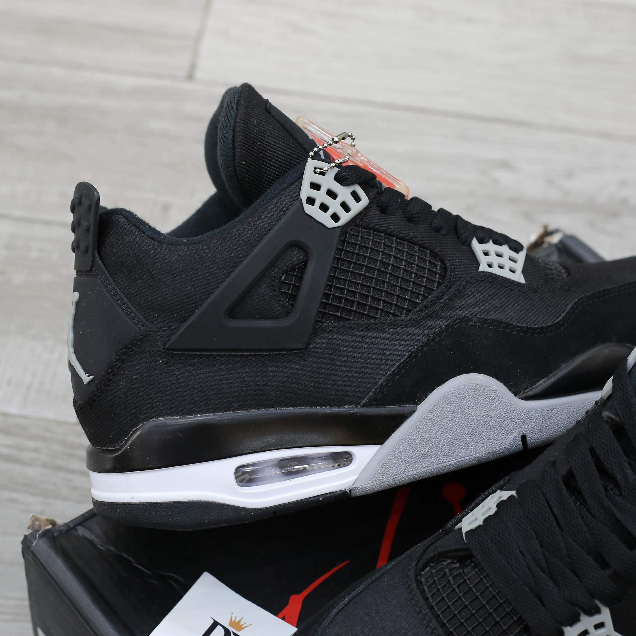Giày Nike Air Jordan 4 Retro ‘Black Canvas’