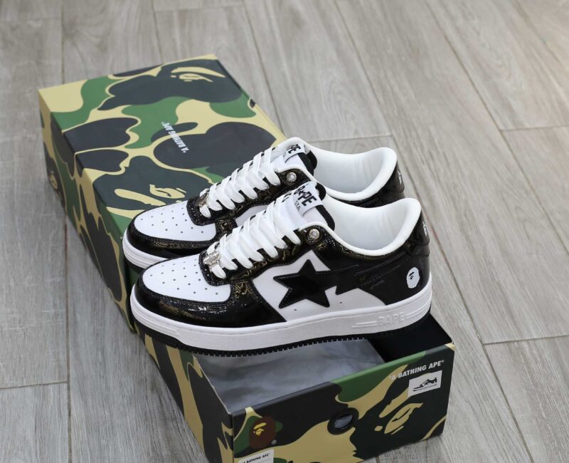 Giày A Bathing Ape Bape Sta Low Black Best Quality