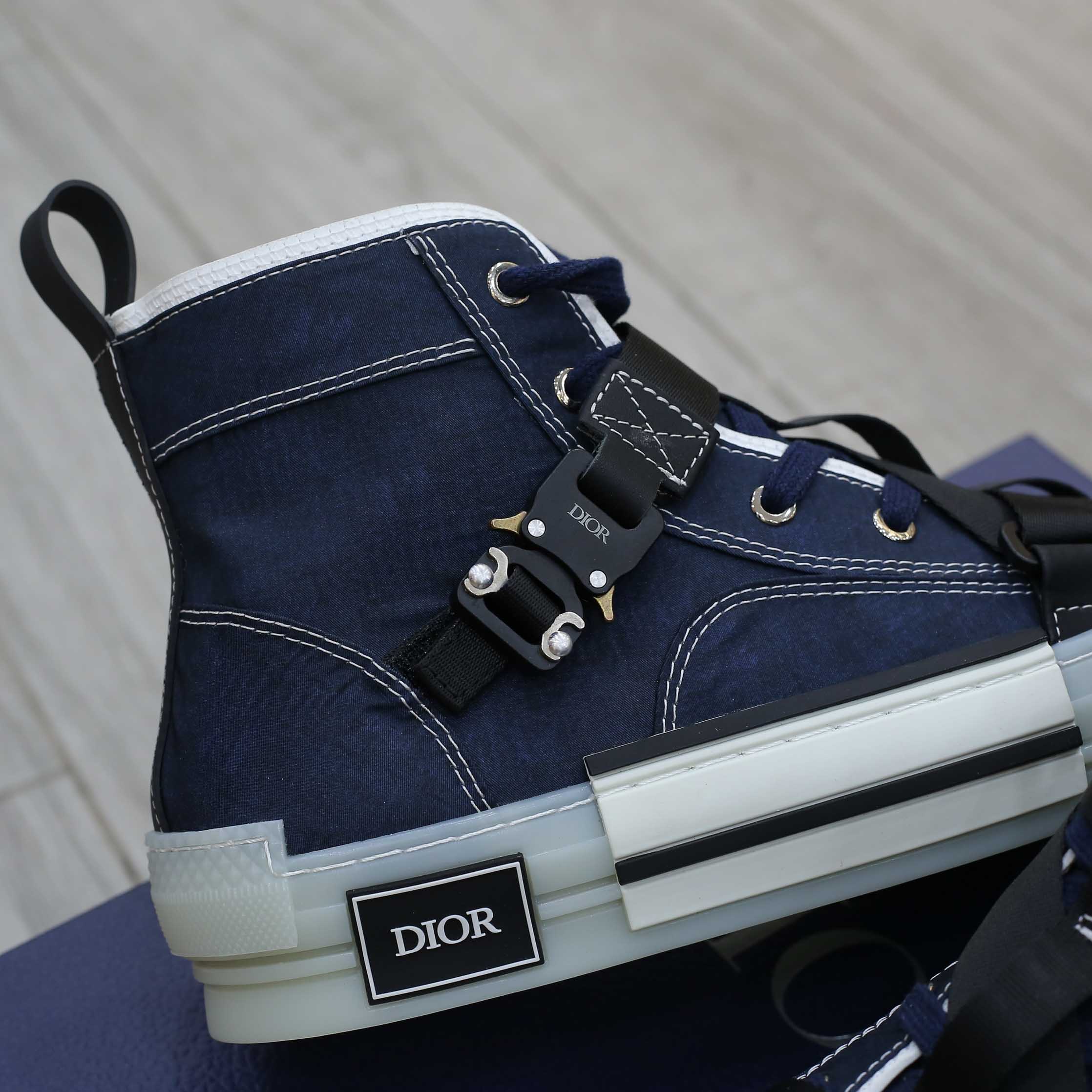 Giày Dior B23 High ‘Cobra Buckle Canvas’ Best Quality