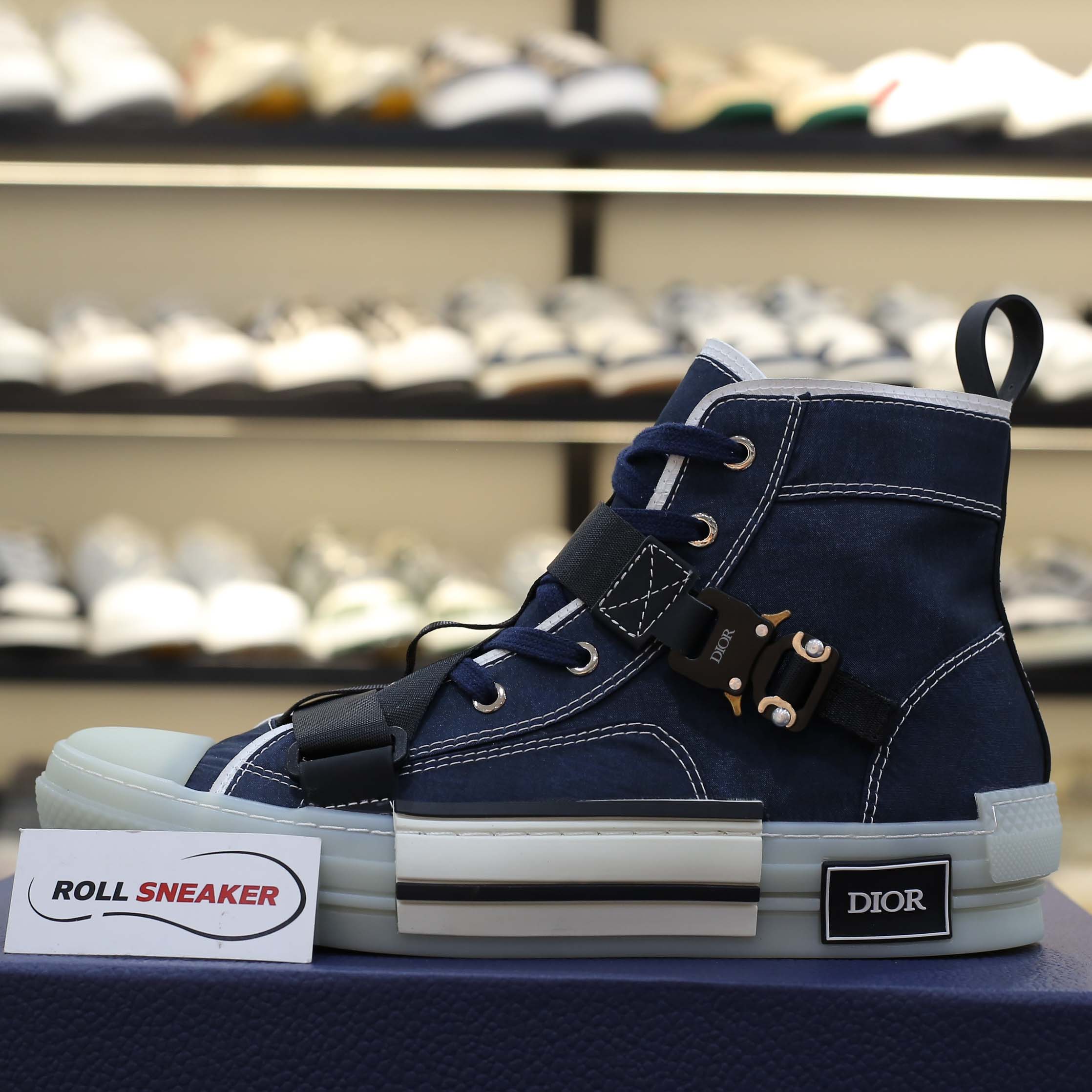 Giày Dior B23 High ‘Cobra Buckle Canvas’ Best Quality