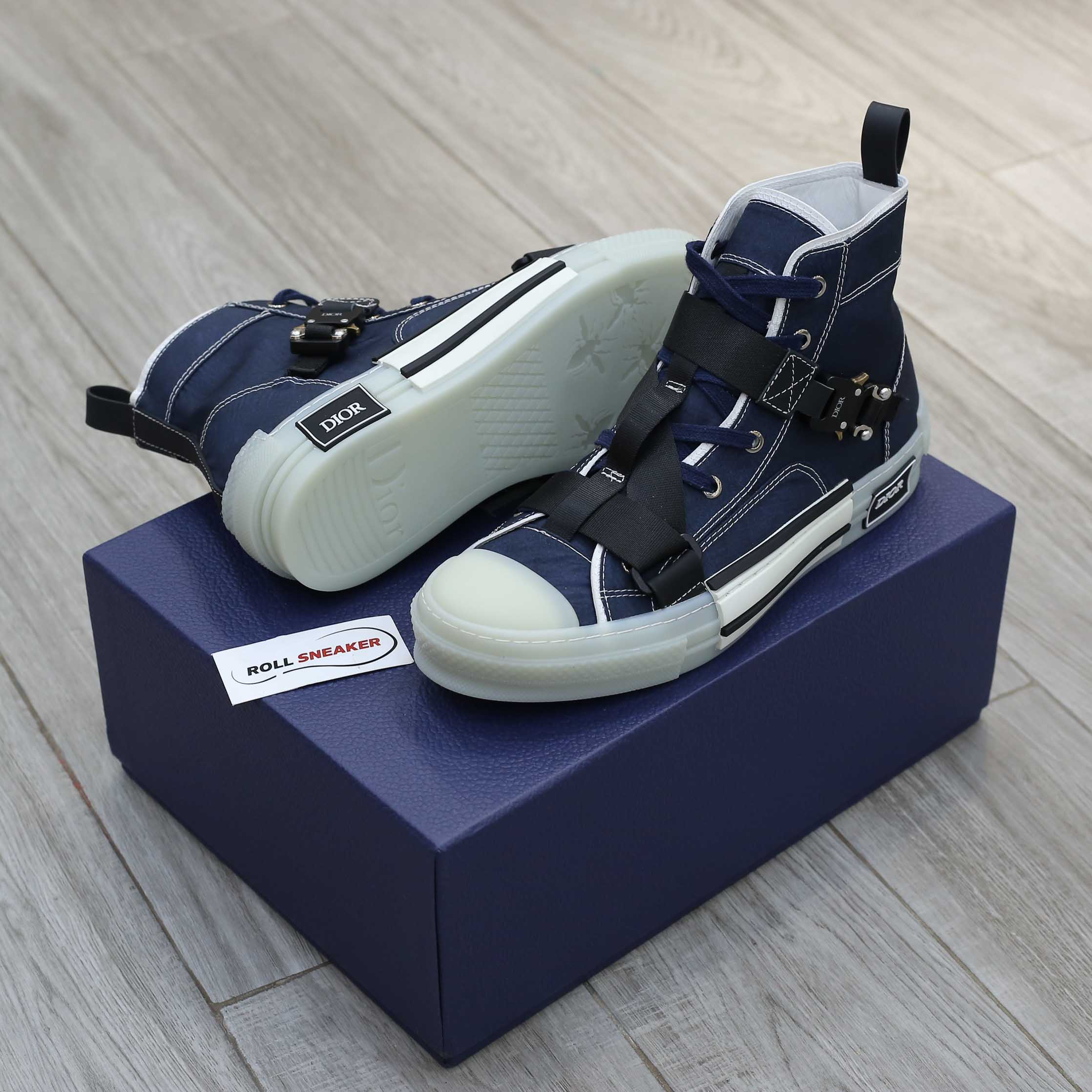 Giày Dior B23 High ‘Cobra Buckle Canvas’ Best Quality