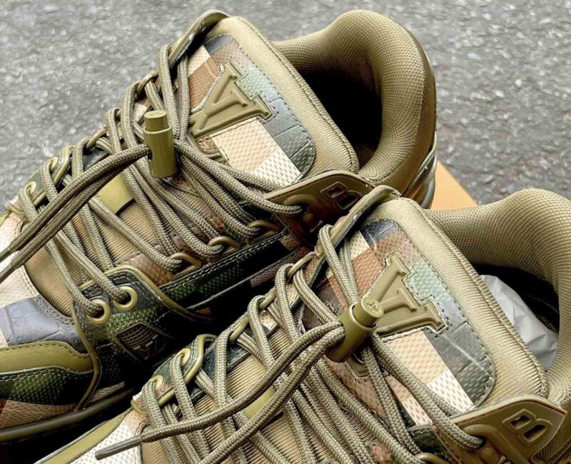 Giày Louis Vuitton LV Trainer Maxi Green Damoflage Damier Best Quality