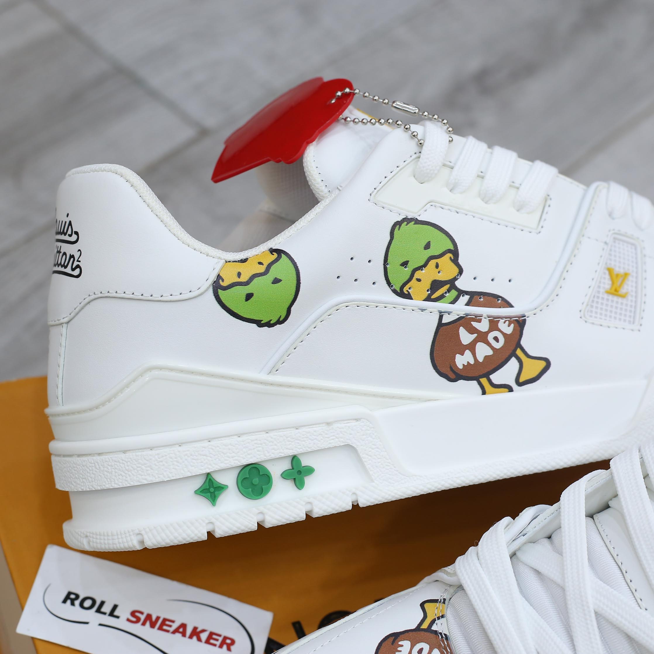 Giày Louis Vuitton LV Trainer x Nigo Duck Like Auth