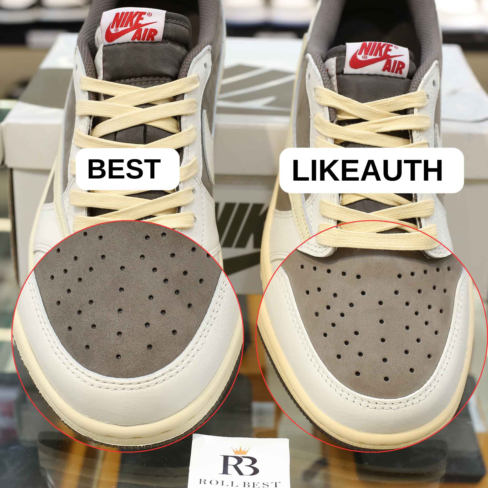 Nike Air Jordan 1 Low Travis Scott ‘Reverse Mocha’ Best Quality