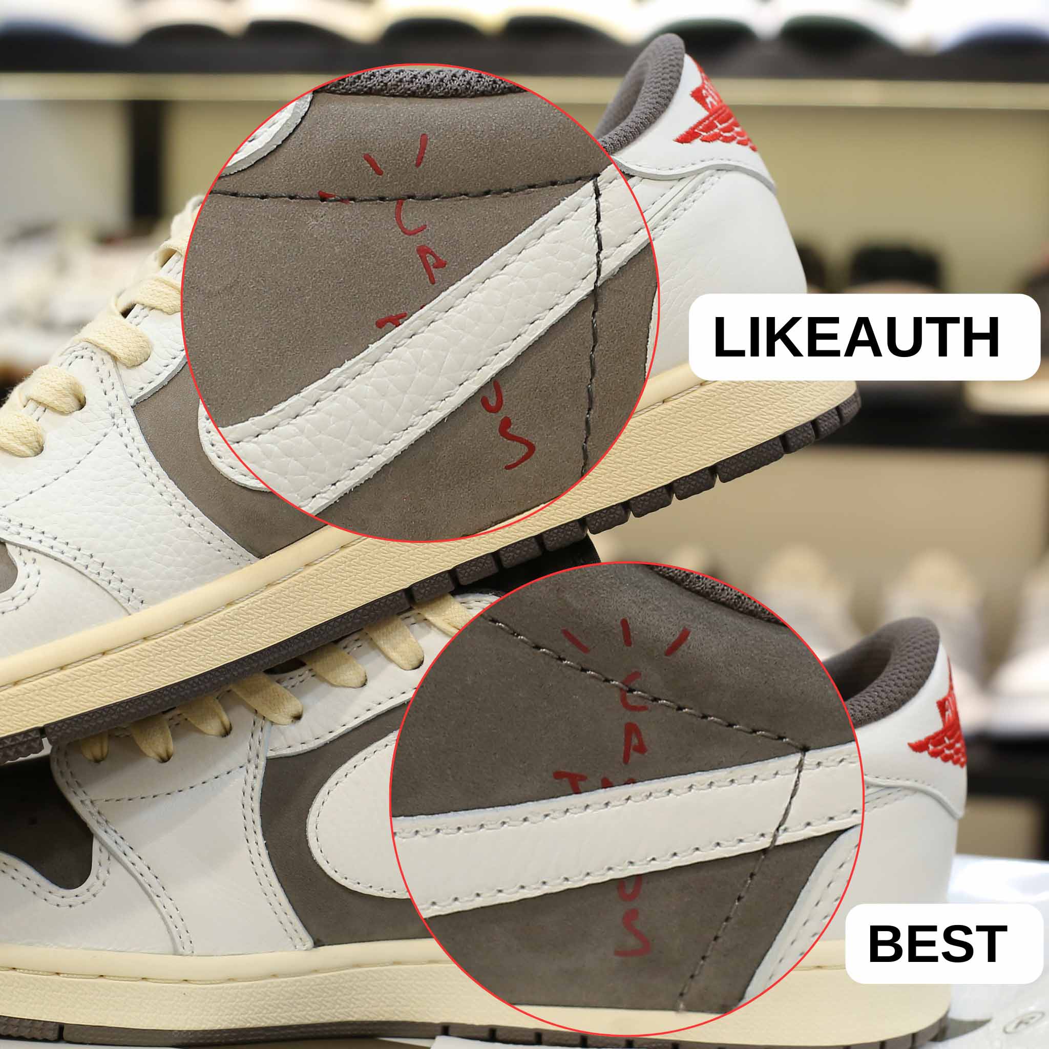 Nike Air Jordan 1 Low Travis Scott ‘Reverse Mocha’ Best Quality