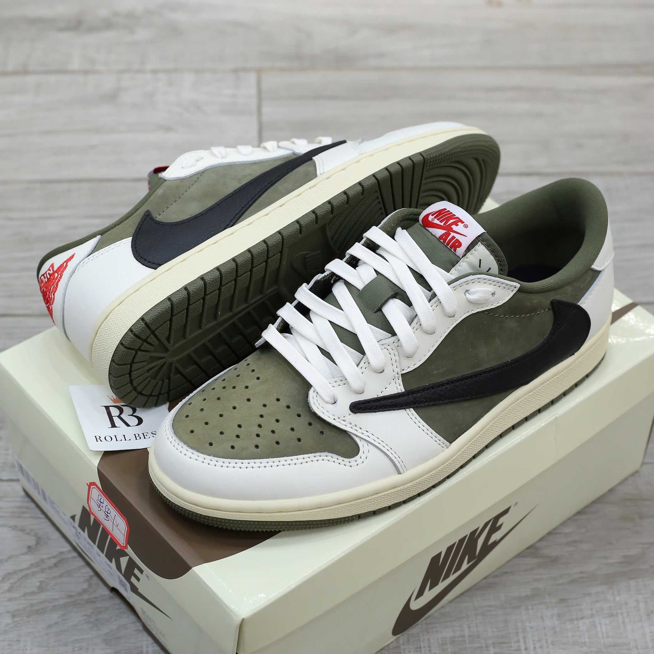 Giày Nike Jordan 1 Low OG Medium Olive Best Quality