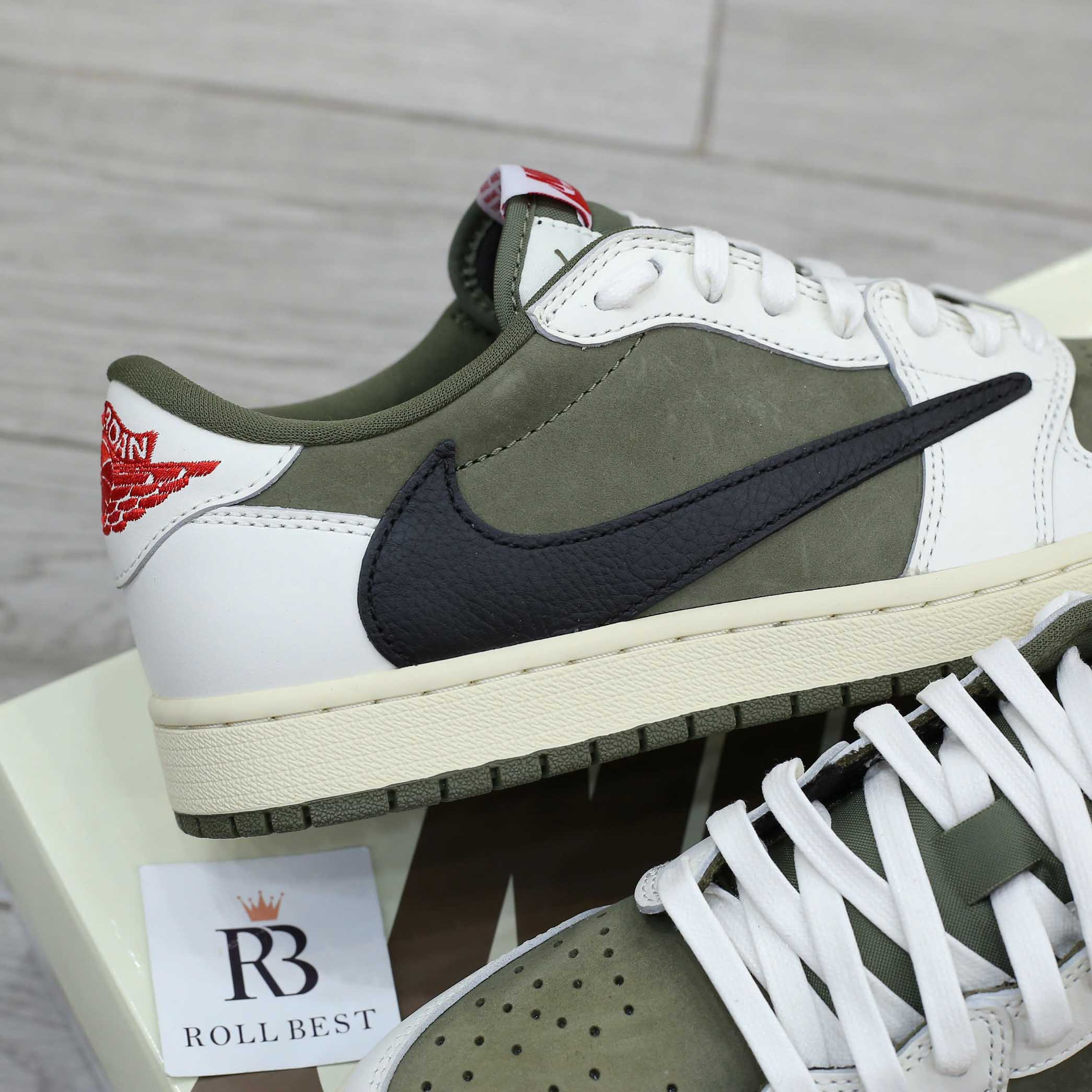 Giày Nike Jordan 1 Low OG Medium Olive Best Quality