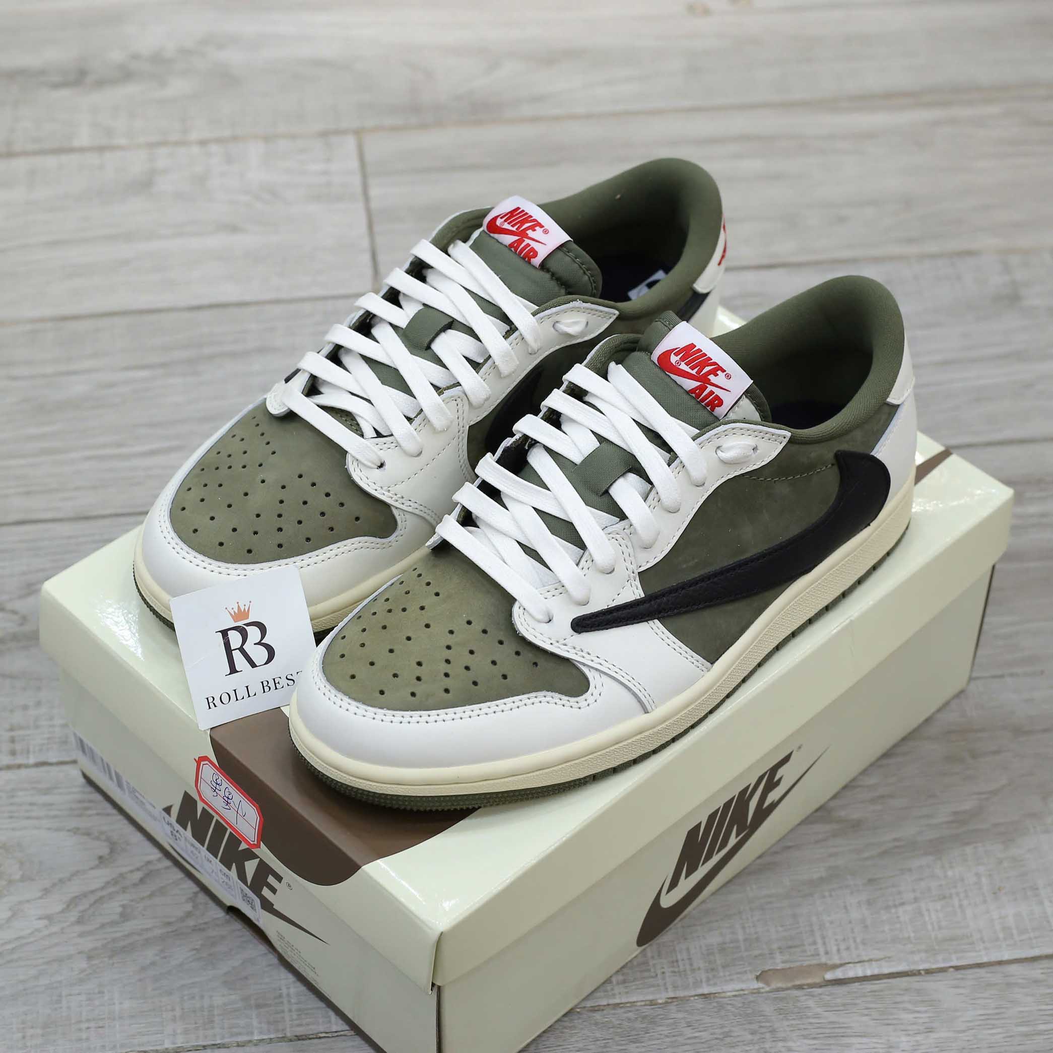 Giày Nike Jordan 1 Low OG Medium Olive Best Quality