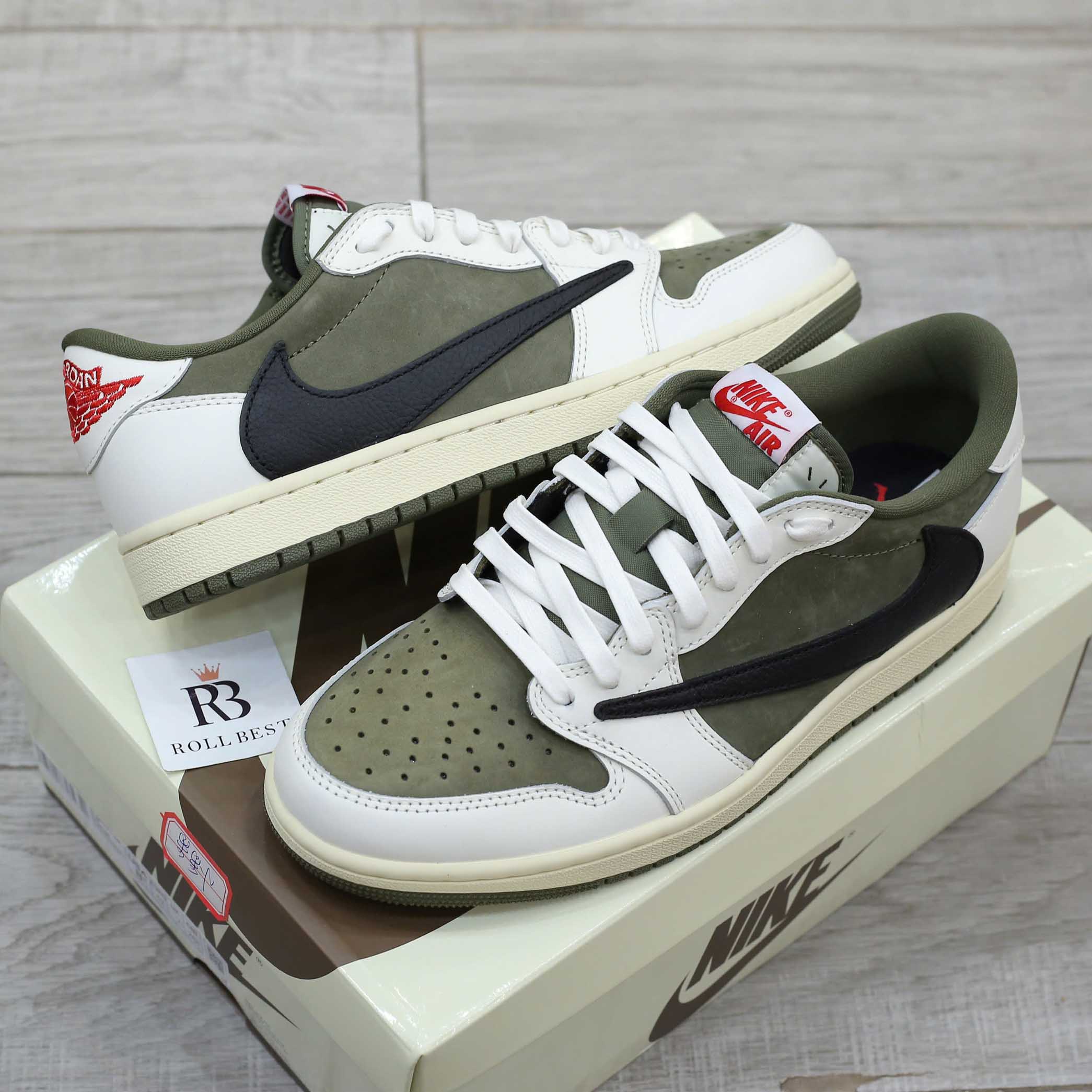 Giày Nike Jordan 1 Low OG Medium Olive Best Quality