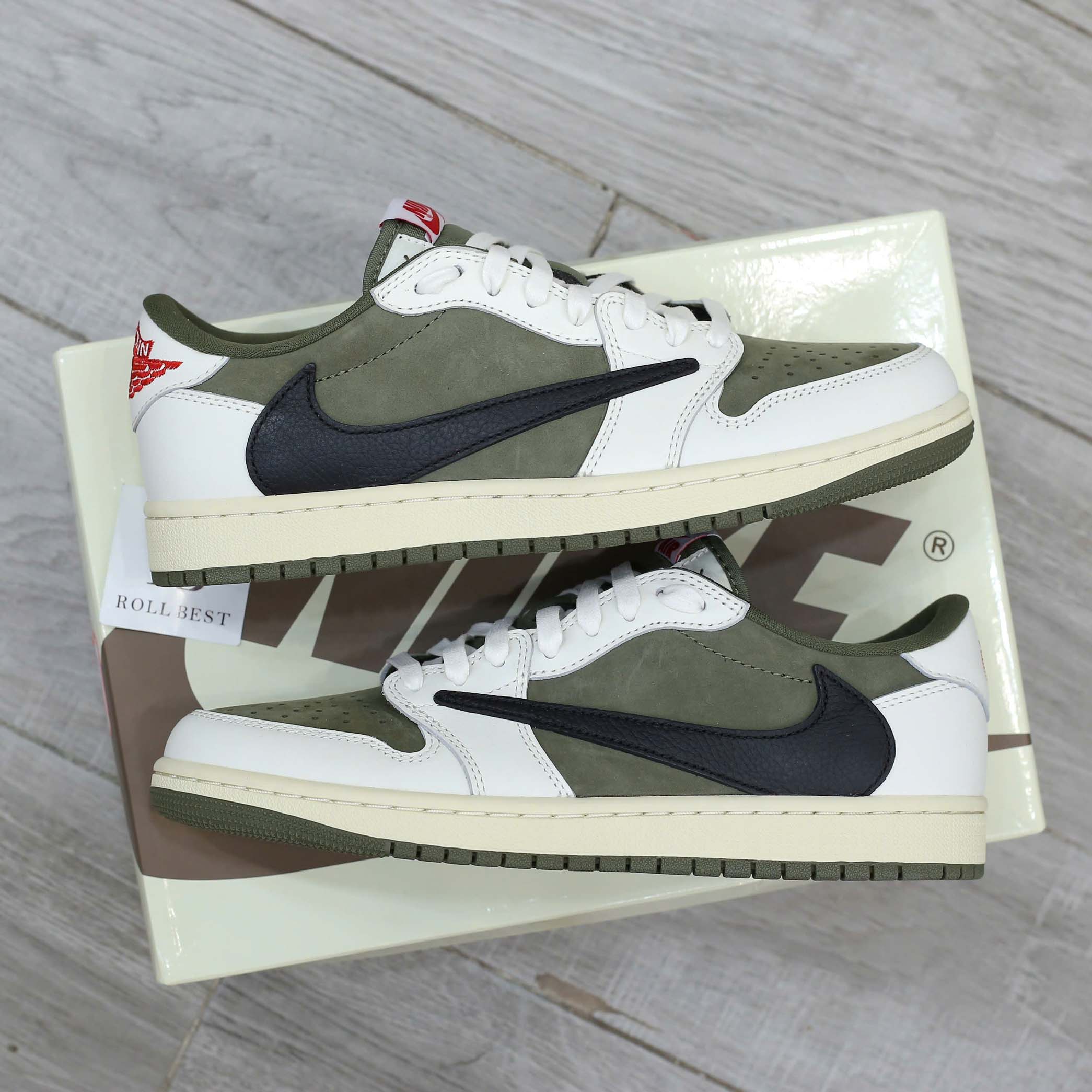 Giày Nike Jordan 1 Low OG Medium Olive Best Quality