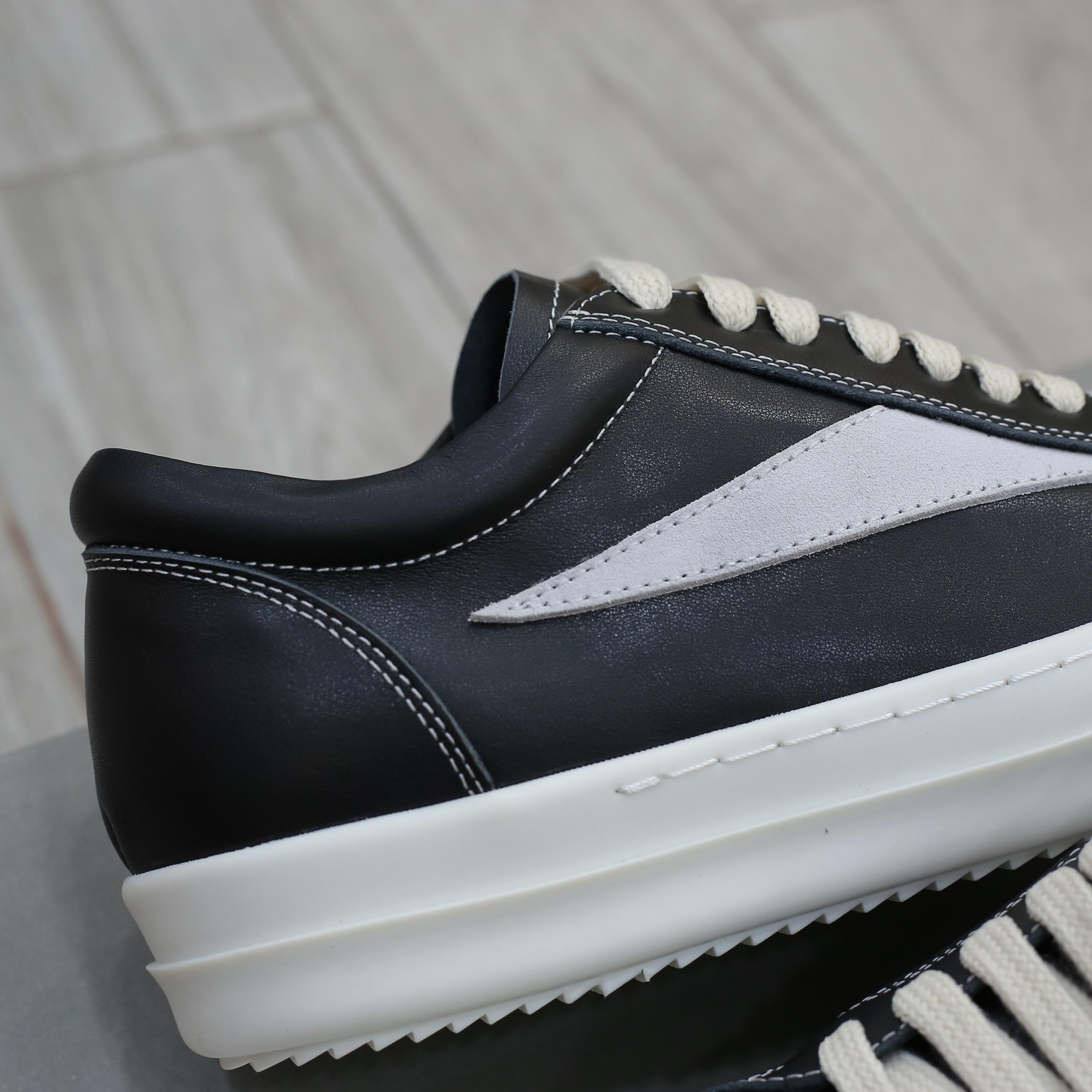 Giày Rick Owens Vintage ‘Black Milk White’ Best Quality