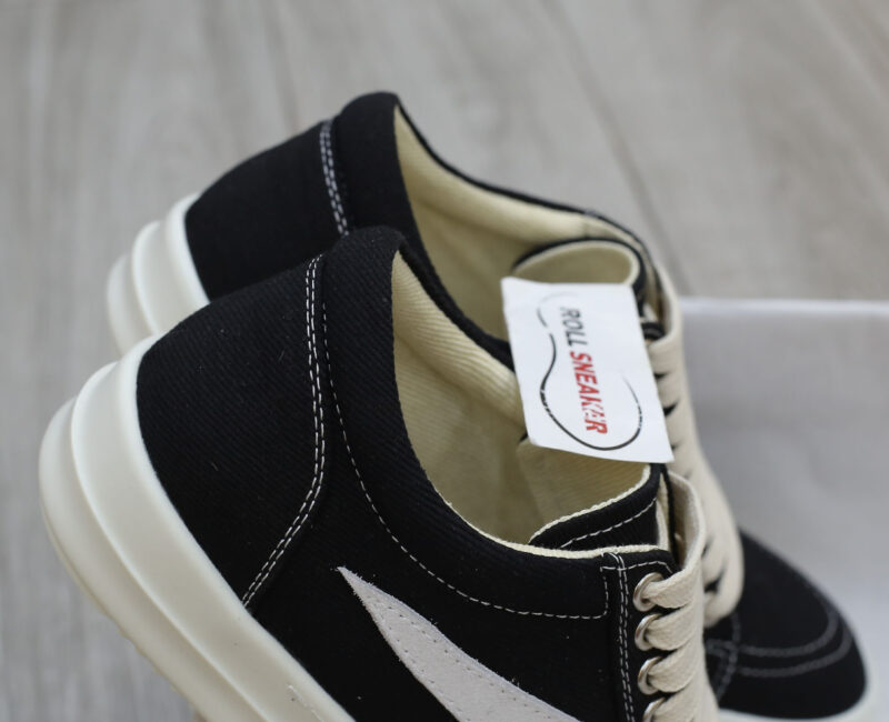 Giày Rick Owens Vintage ‘Black Milk White’ Canvas Best Quality
