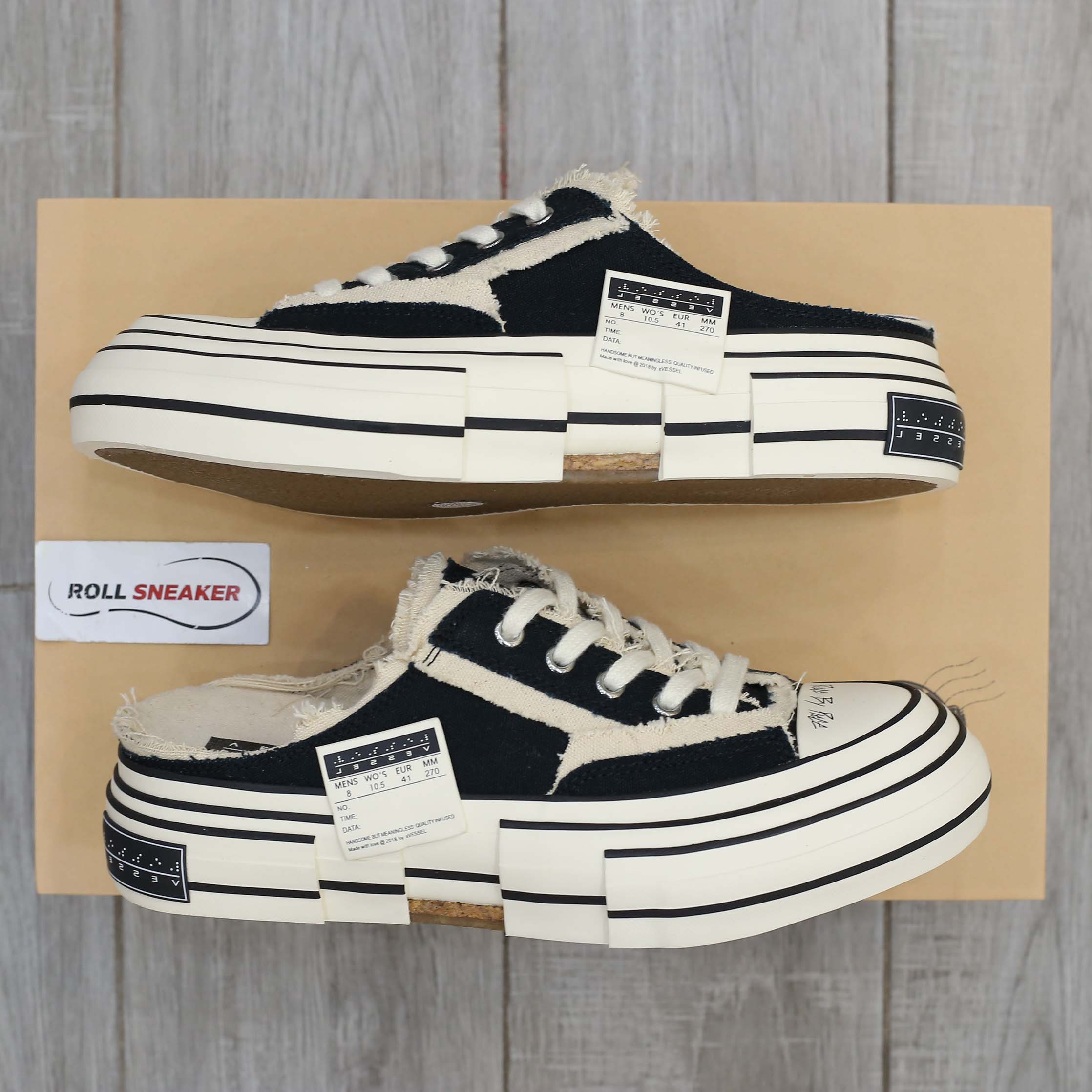 Giày Xvessel G.O.P Black Slip on Best Quality