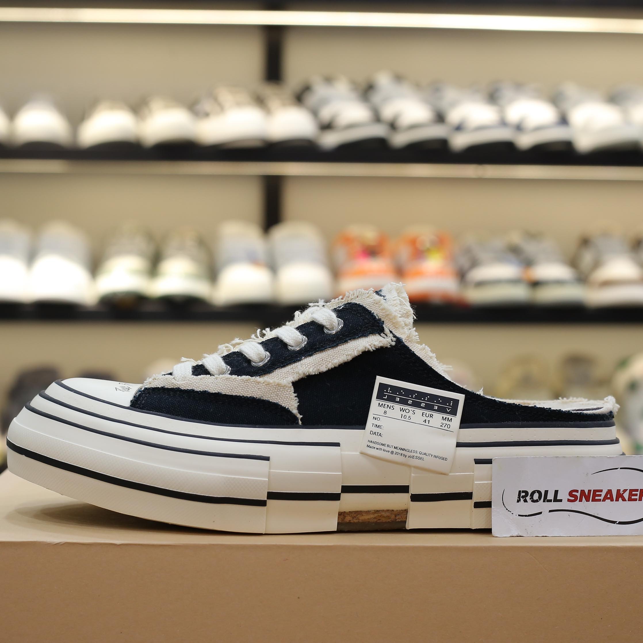 Giày Xvessel G.O.P Black Slip on Best Quality
