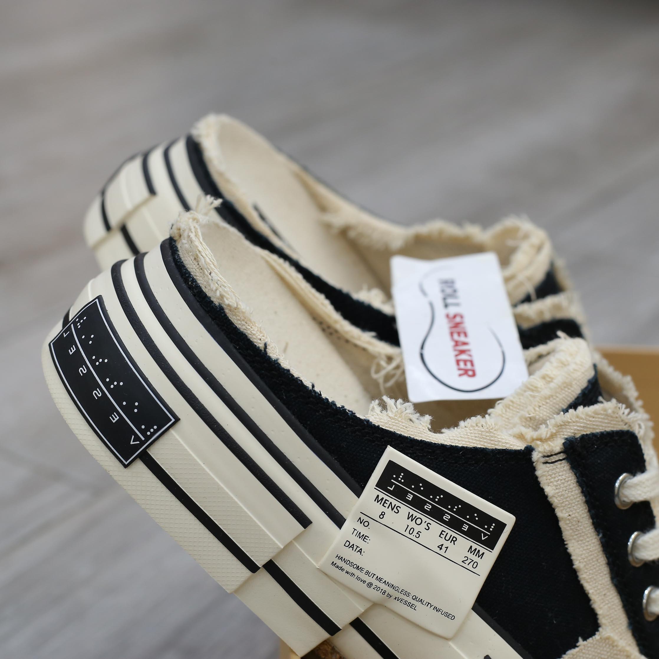 Giày Xvessel G.O.P Black Slip on Best Quality