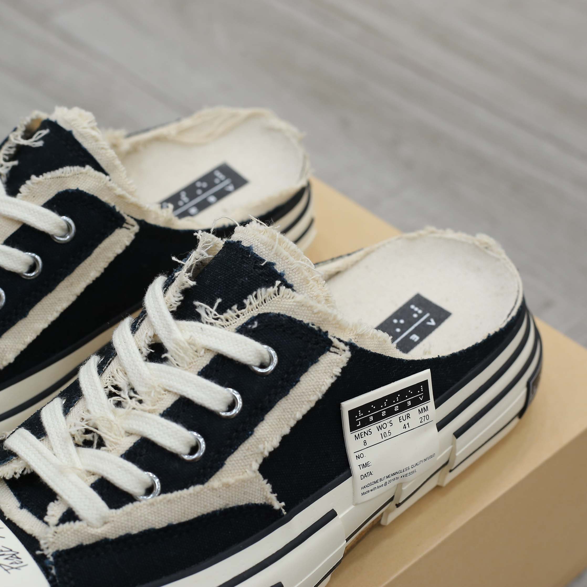 Giày Xvessel G.O.P Black Slip on Best Quality
