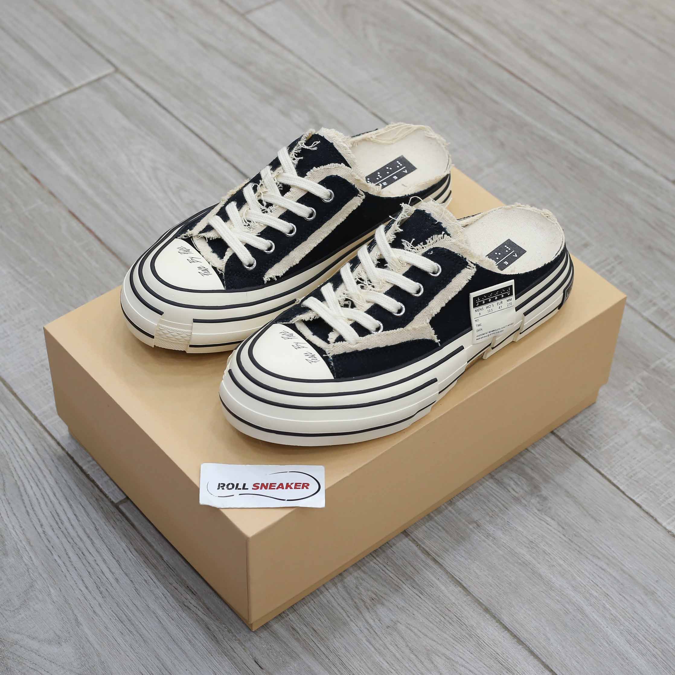 Giày Xvessel G.O.P Black Slip on Best Quality