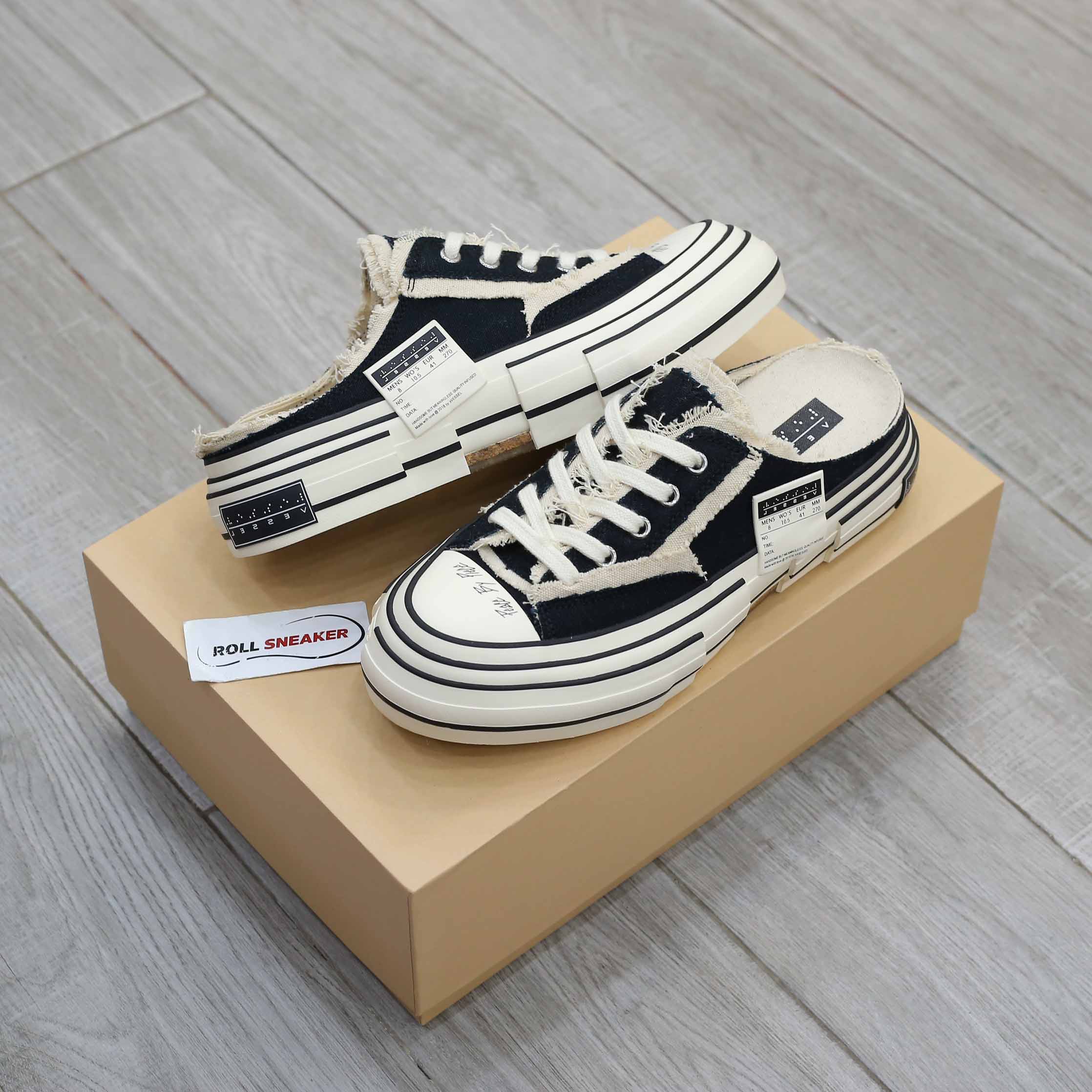 Giày Xvessel G.O.P Black Slip on Best Quality