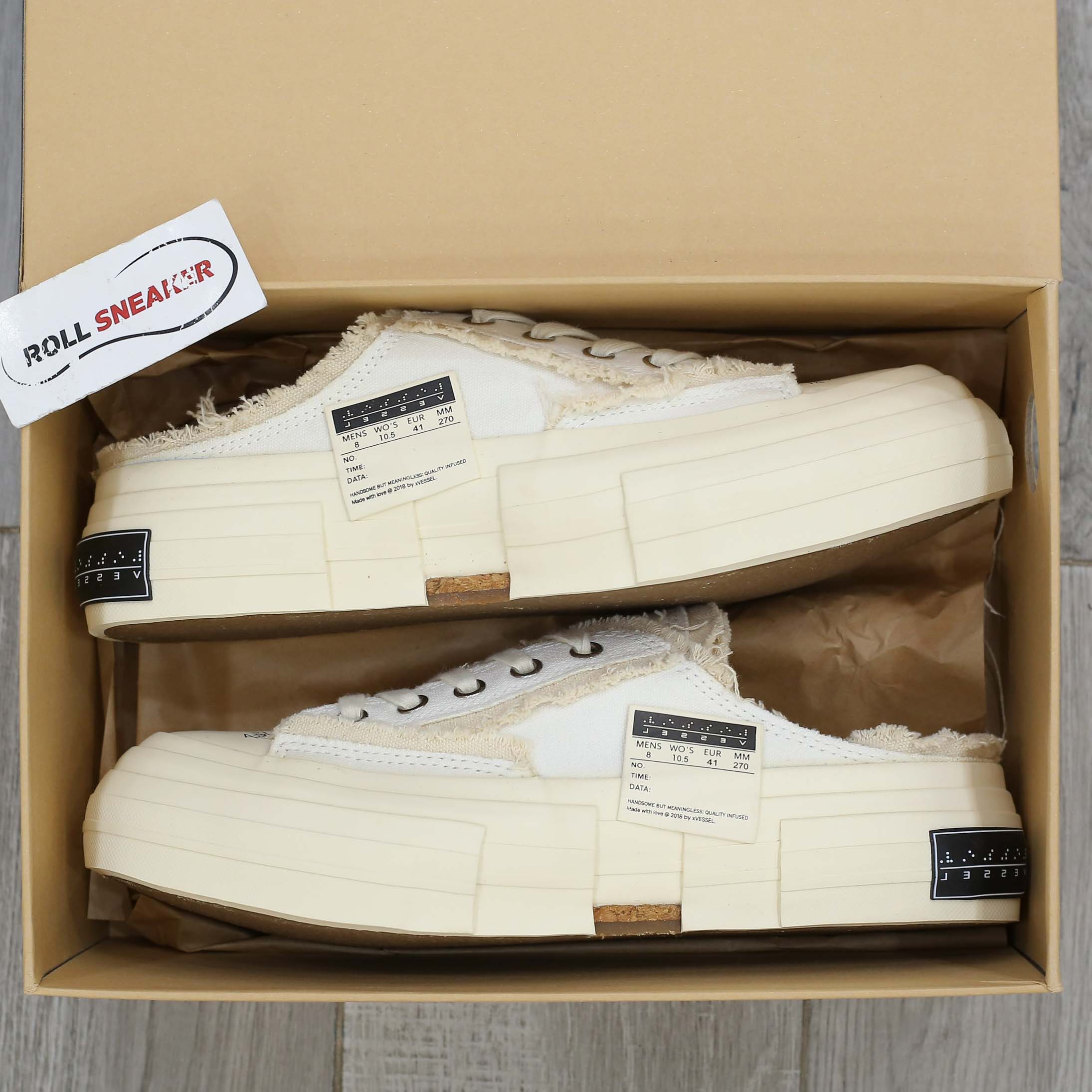 Giày Xvessel G.O.P. Slip On White Sục Trắng Best Quality