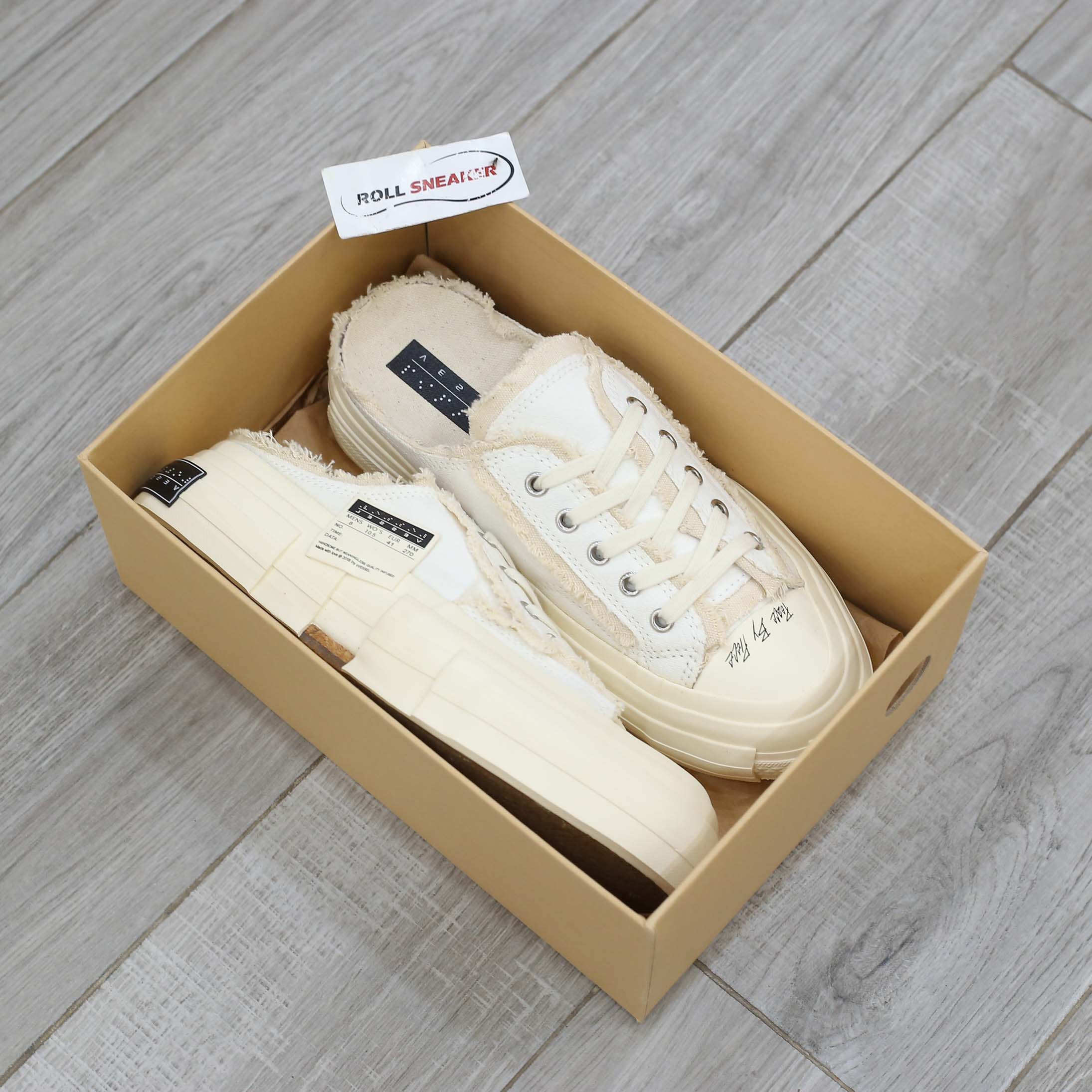 Giày Xvessel G.O.P. Slip On White Sục Trắng Best Quality