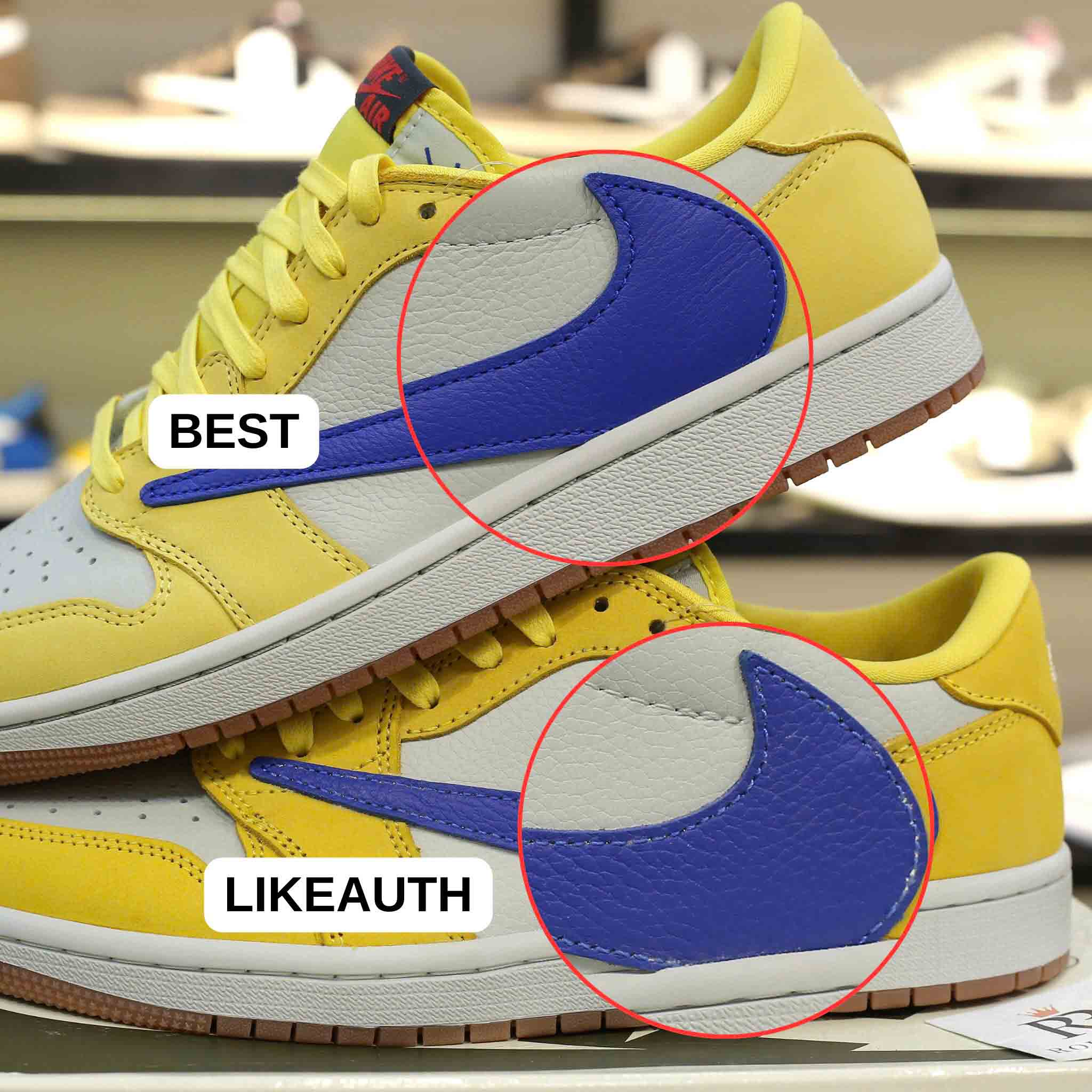 Nike Air Jordan 1 Low OG SP Travis Scott Canary Best Quality
