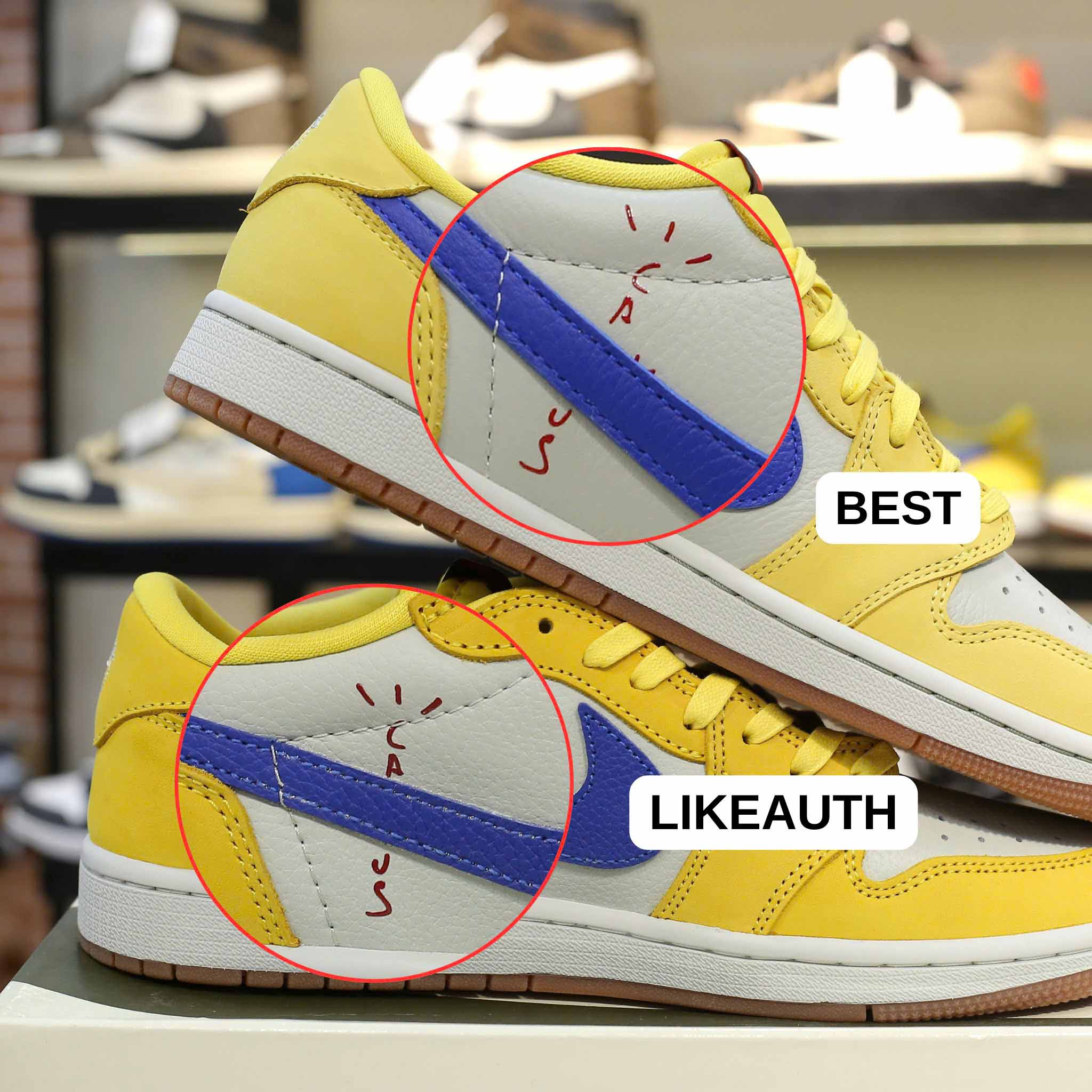 Nike Air Jordan 1 Low OG SP Travis Scott Canary Best Quality