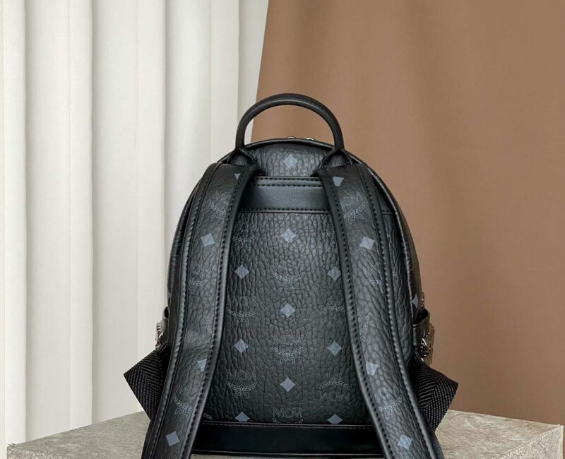 Balo MCM Stark Side Studs in Visetos Black Mini Best Quality