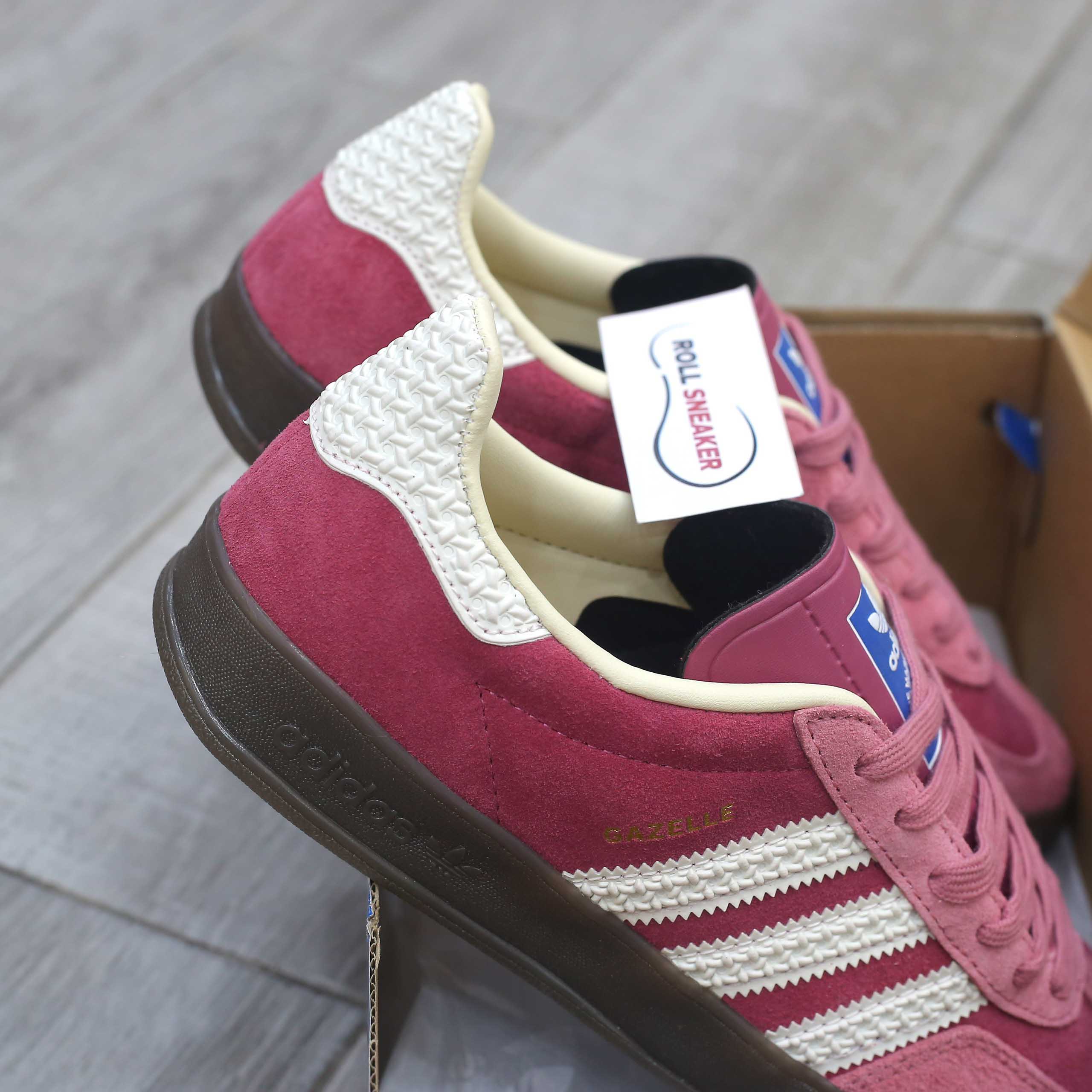 Giày Adidas Gazelle Indoor ‘Pink Cloud White’ Like Auth