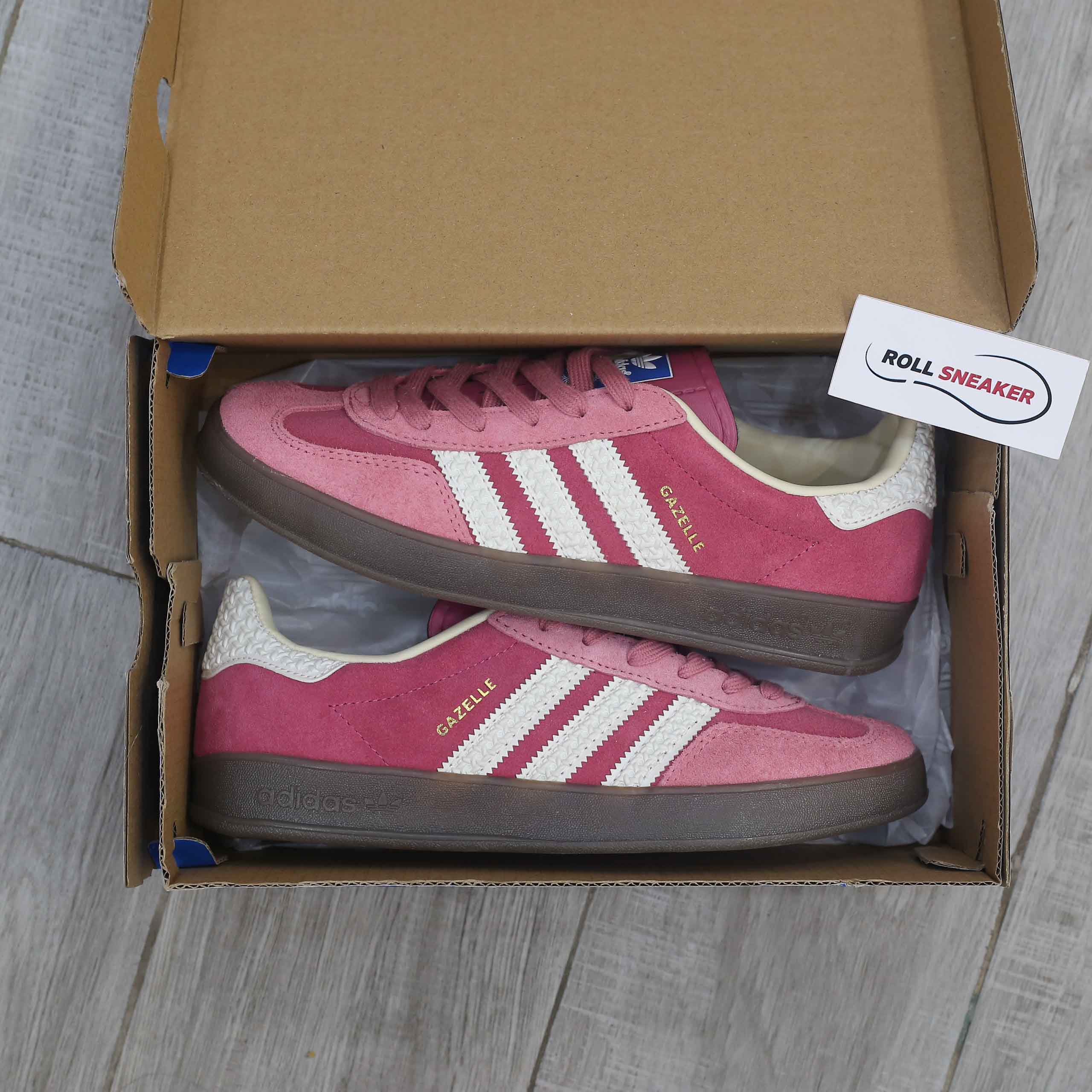 Giày Adidas Gazelle Indoor ‘Pink Cloud White’ Like Auth