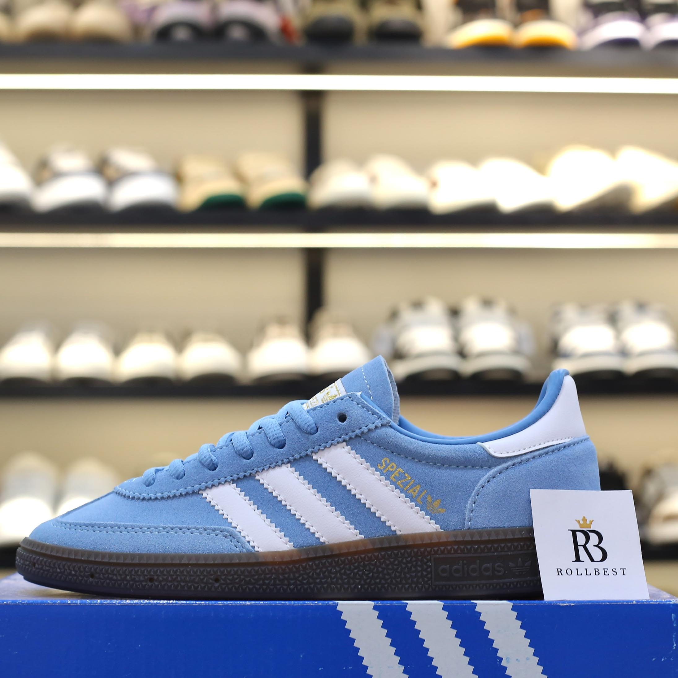 Giày Adidas Handball Spezial Light Blue Like Auth