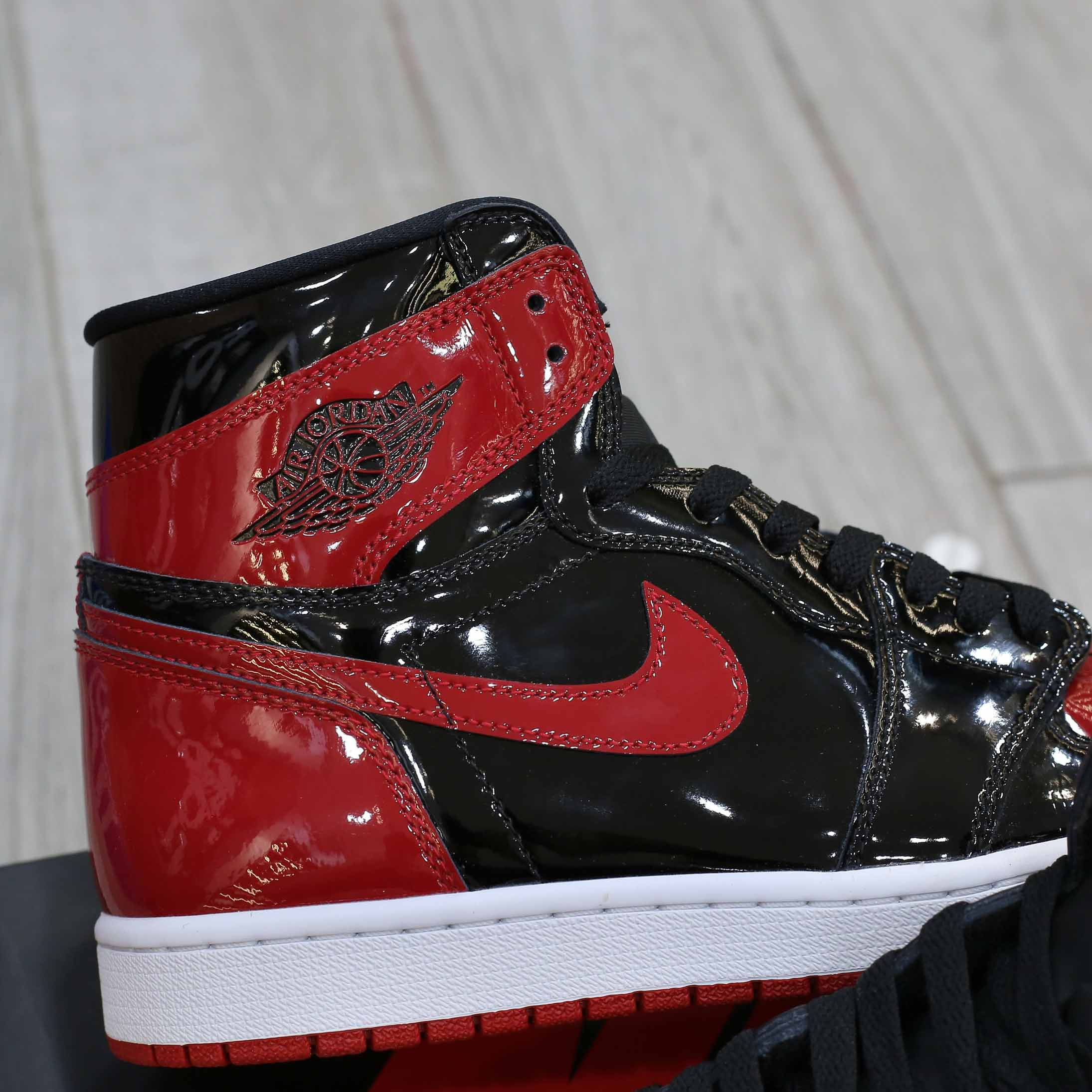 Giày Air Jordan 1 Retro High OG GS 'Patent Bred' Best Quality