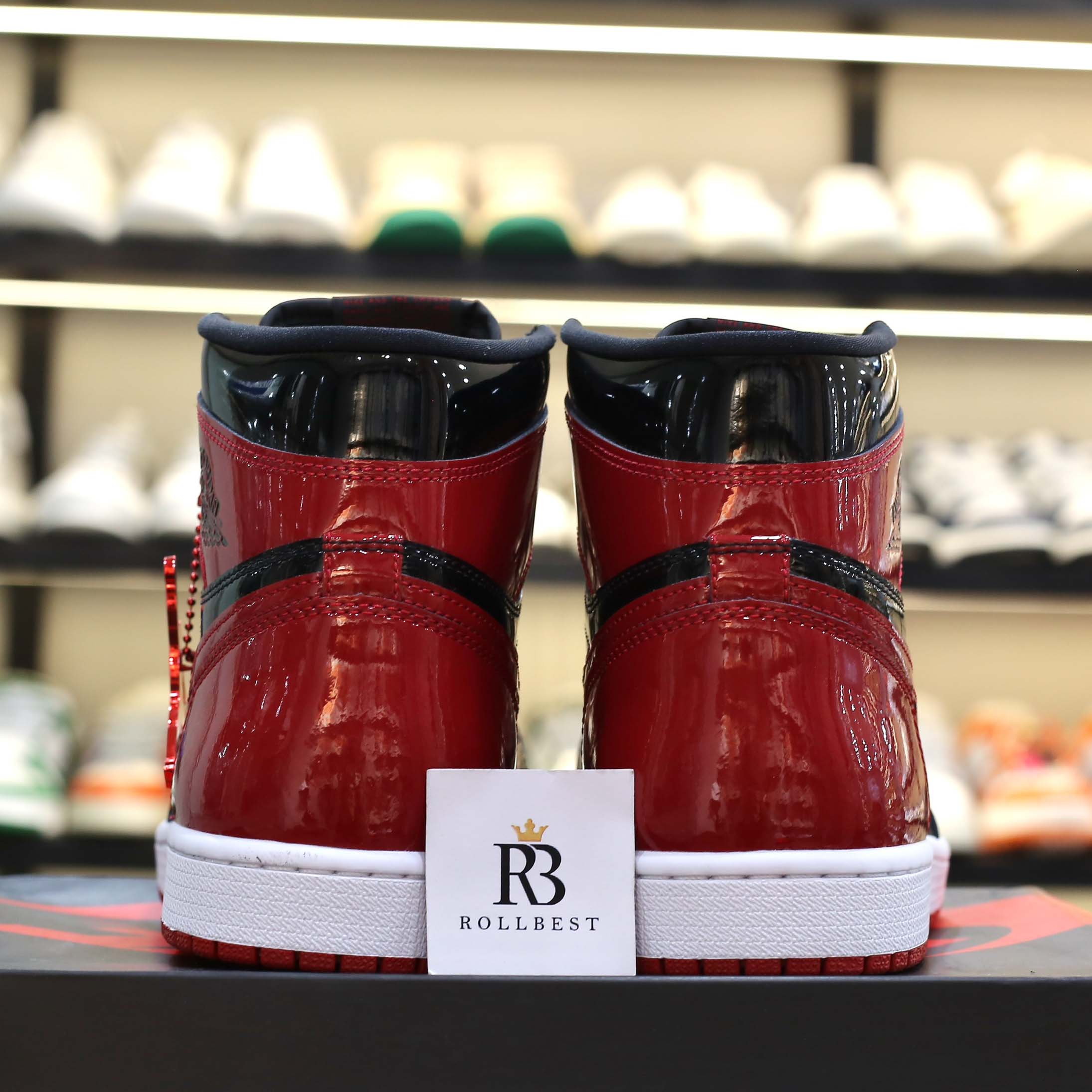 Giày Air Jordan 1 Retro High OG GS 'Patent Bred' Best Quality