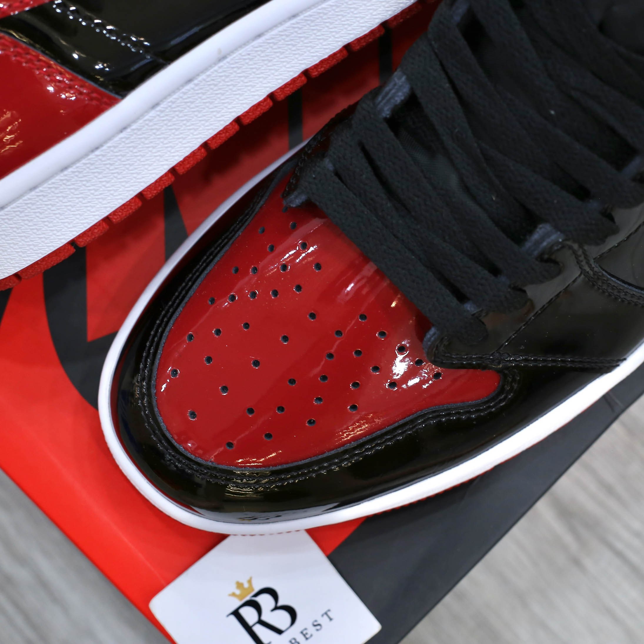 Giày Air Jordan 1 Retro High OG GS 'Patent Bred' Best Quality