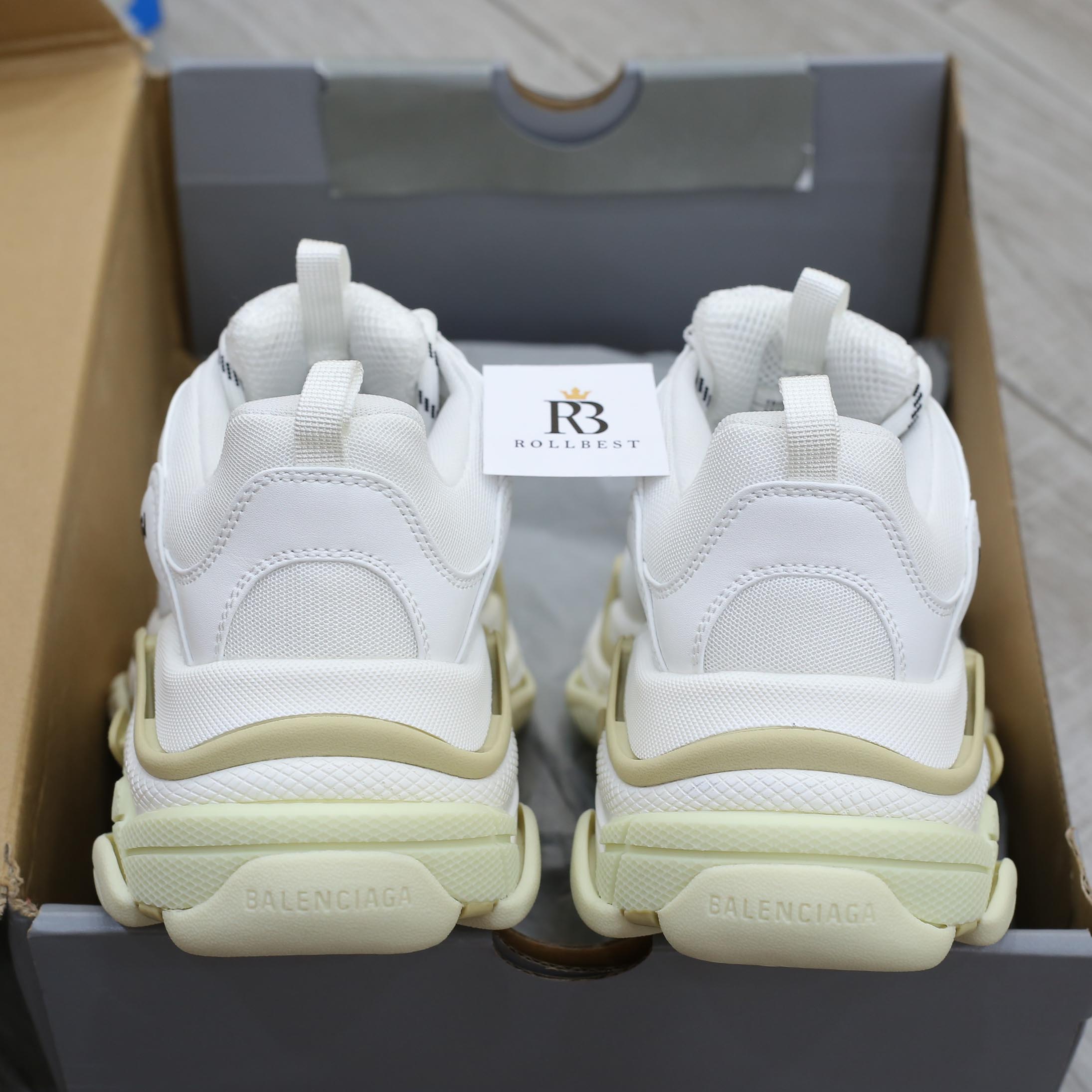 Giày Balenciaga Triple S White Best Quality