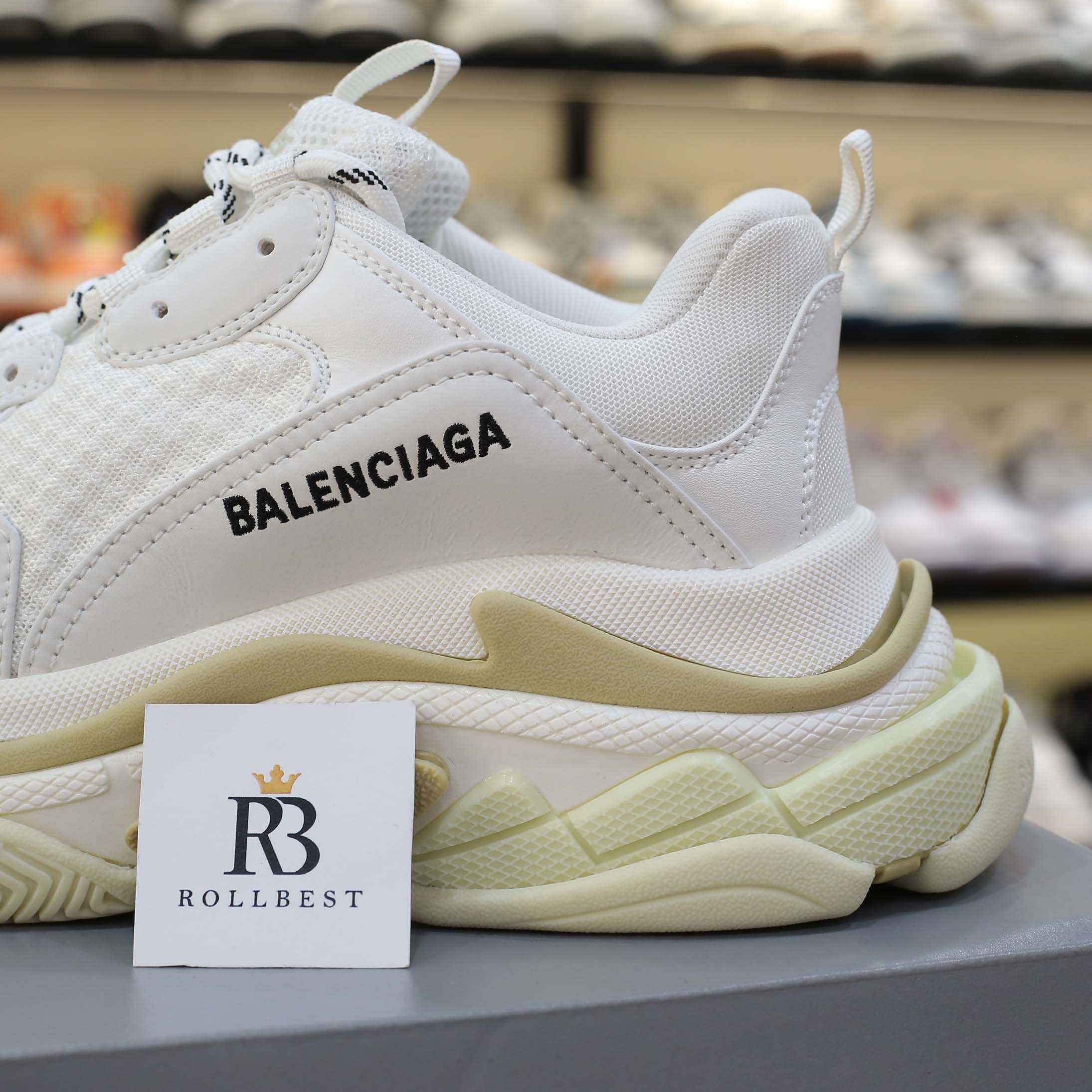 Giày Balenciaga Triple S White Best Quality