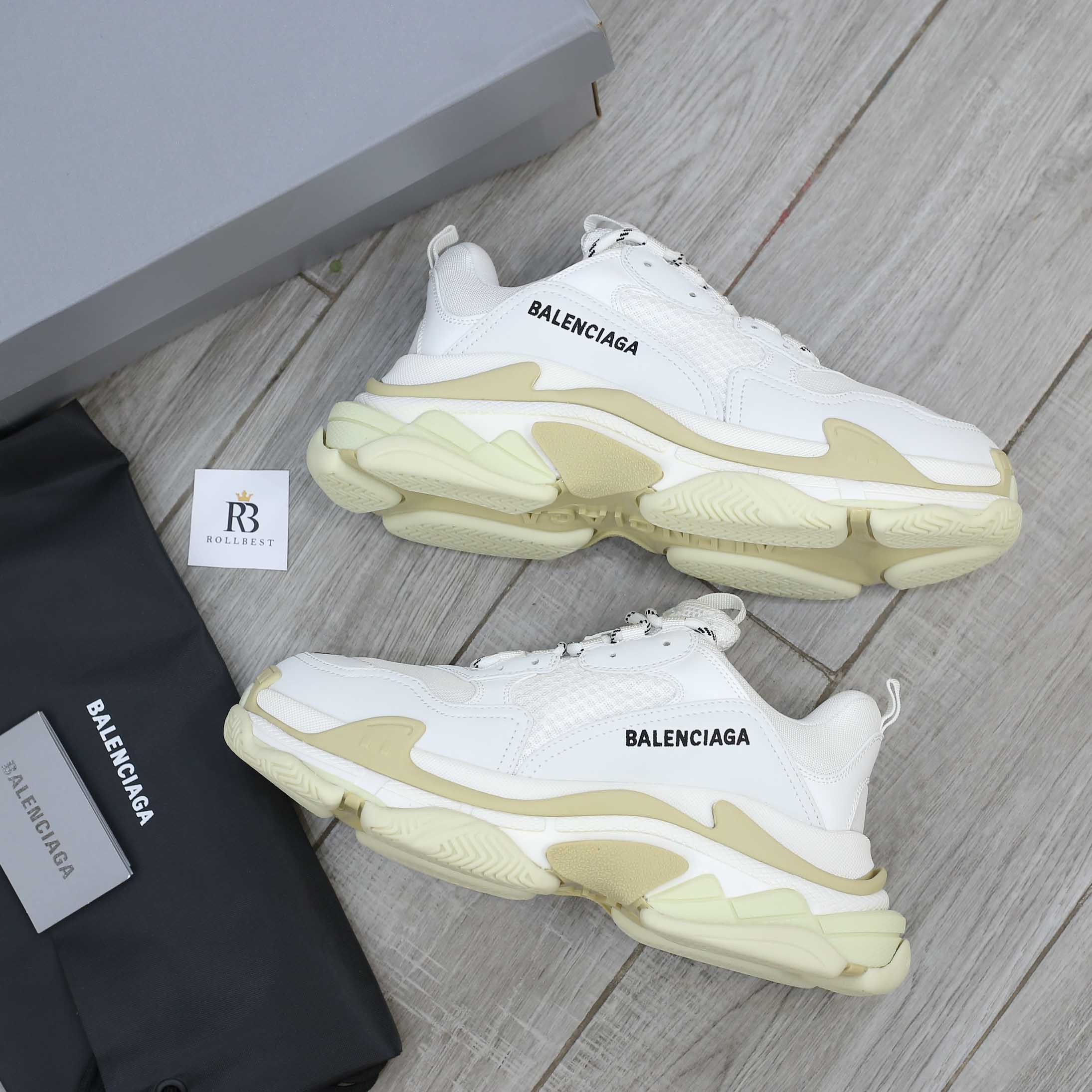 Giày Balenciaga Triple S White Best Quality