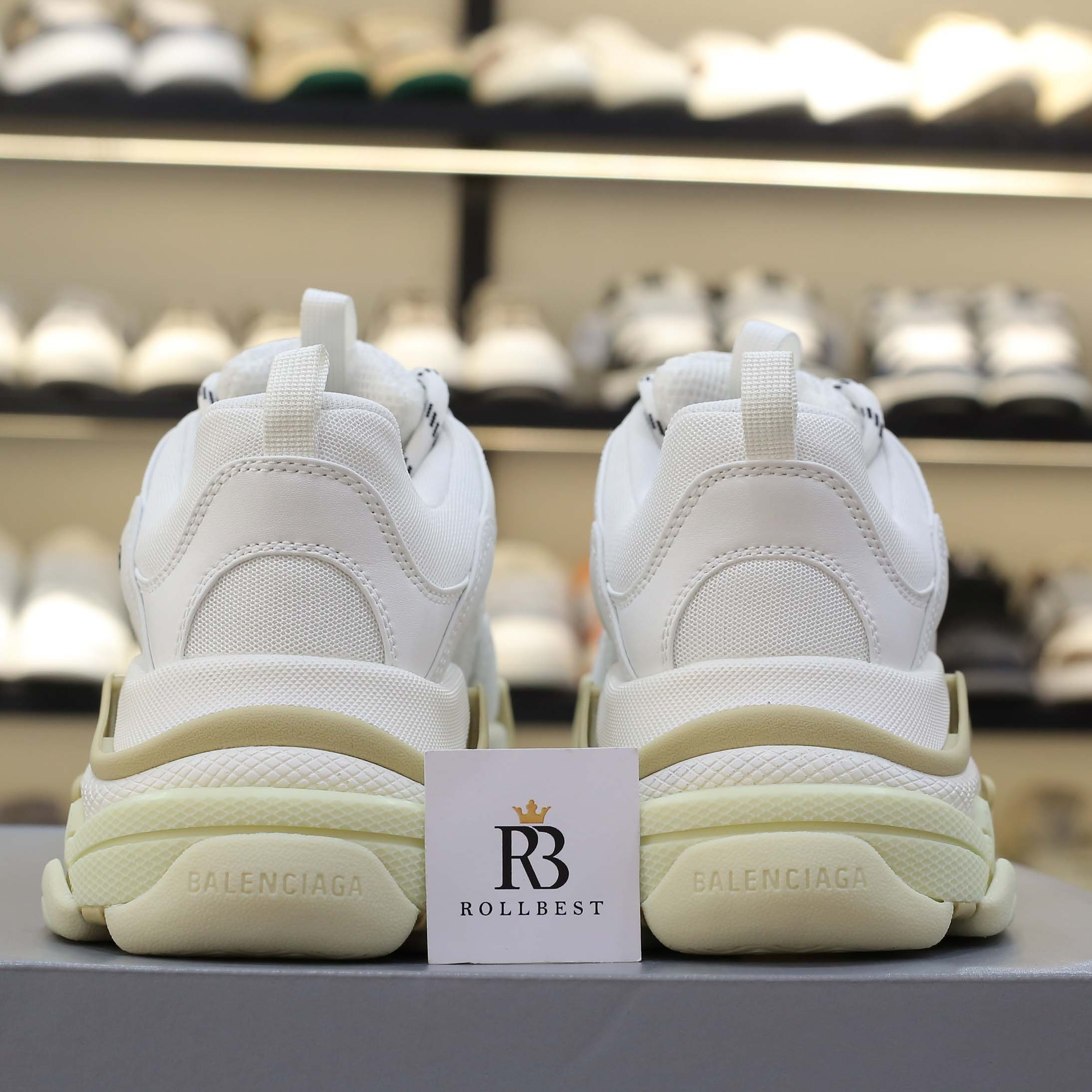 Giày Balenciaga Triple S White Best Quality