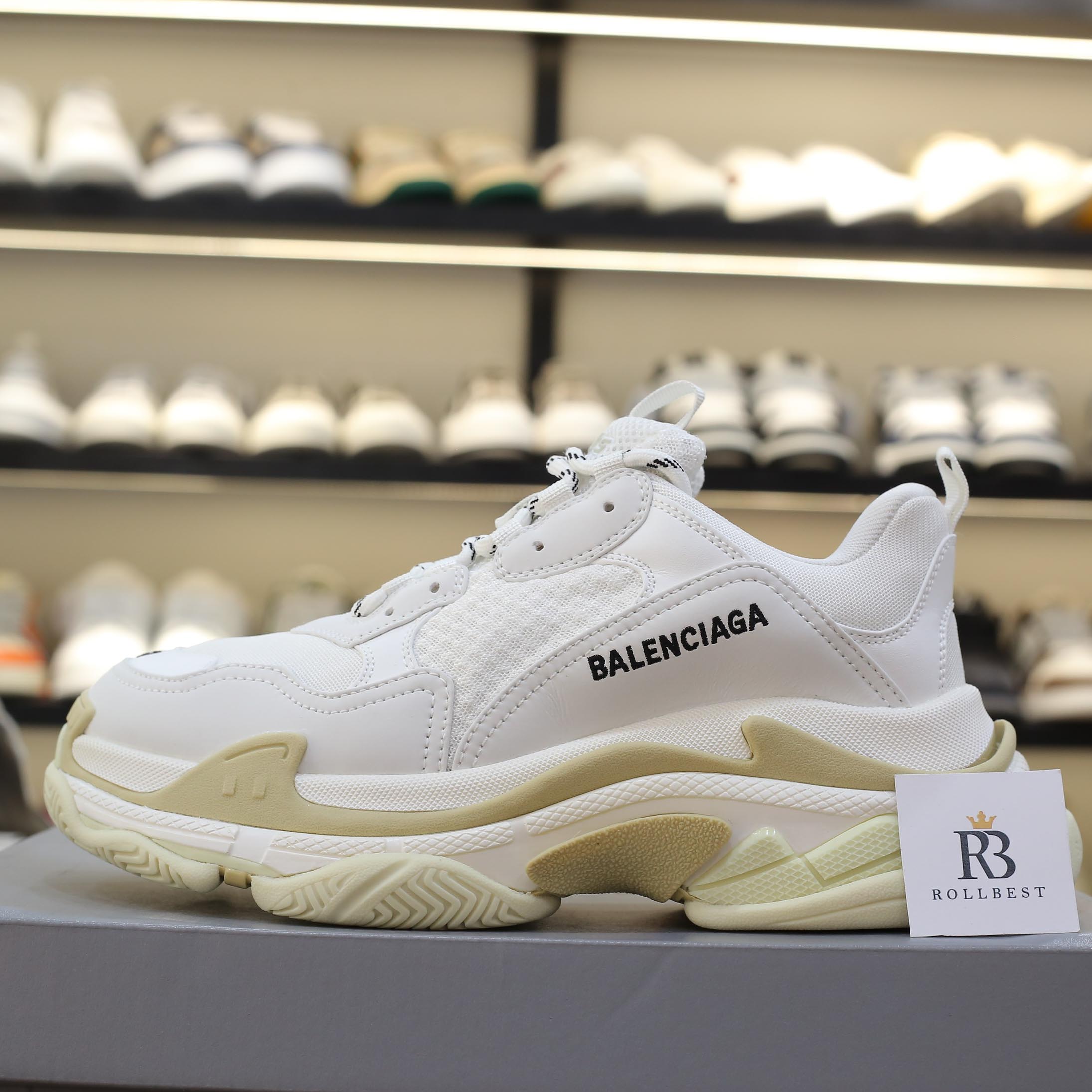 Giày Balenciaga Triple S White Best Quality