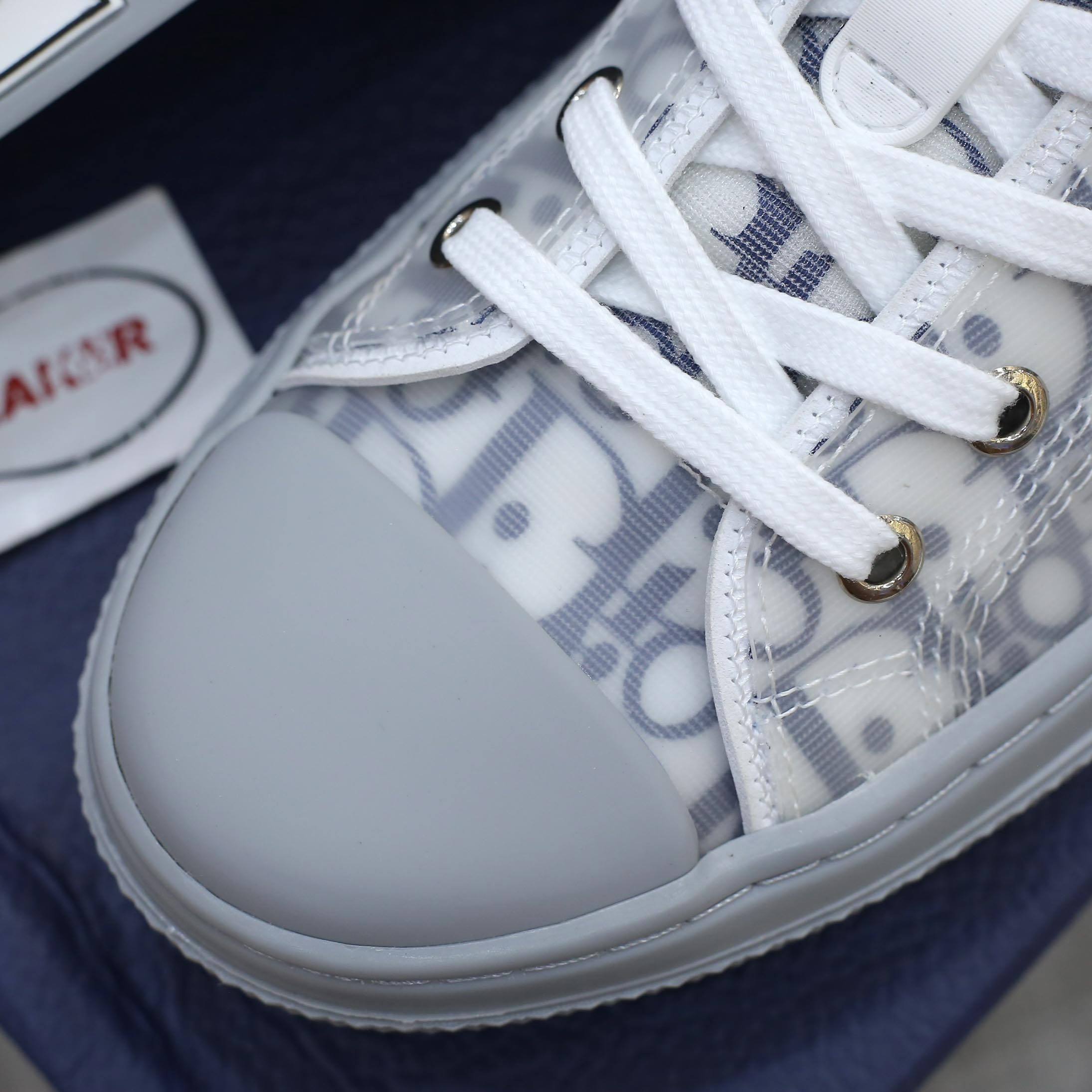 Giày Dior B23 Low White Navy Blue