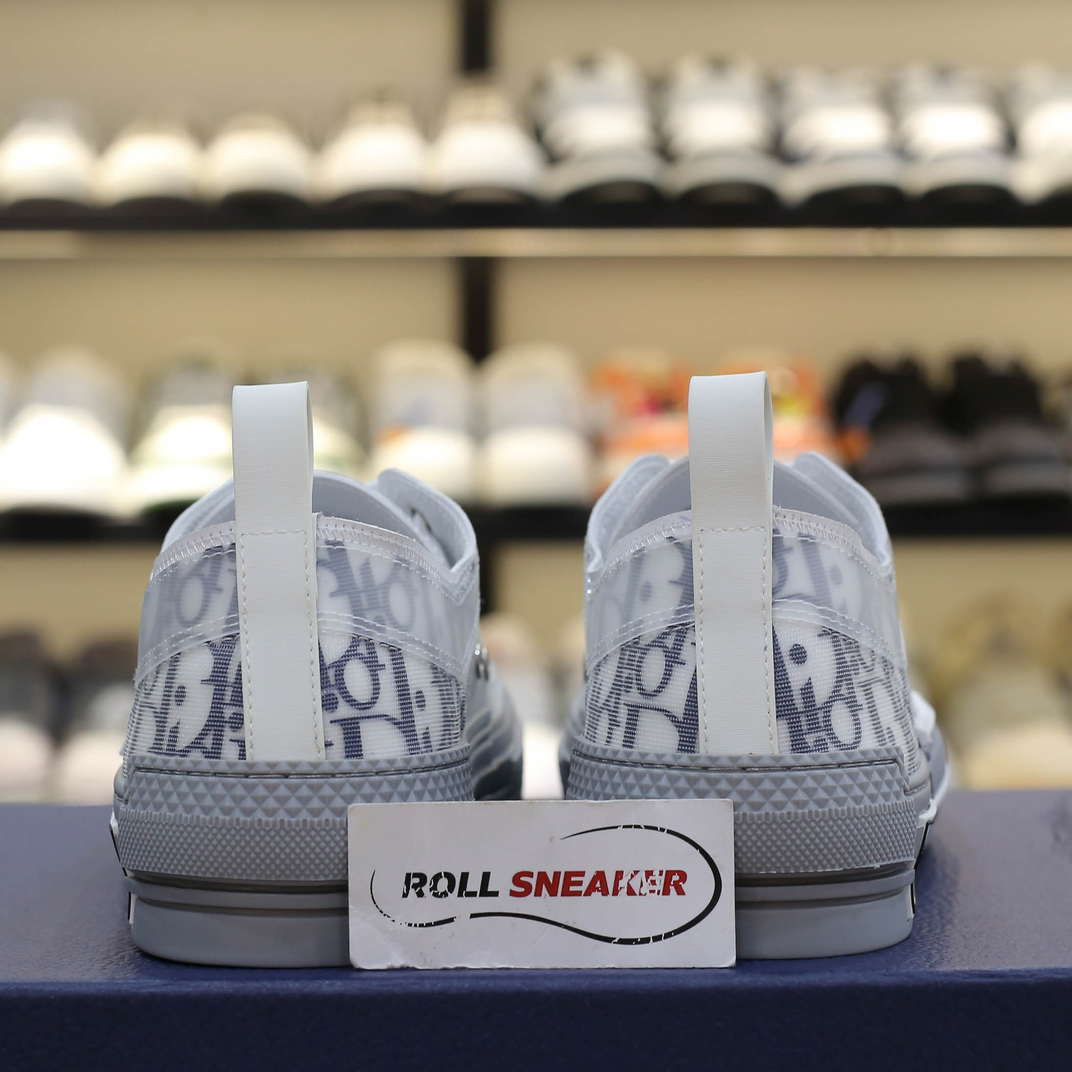 Giày Dior B23 Low White Navy Blue