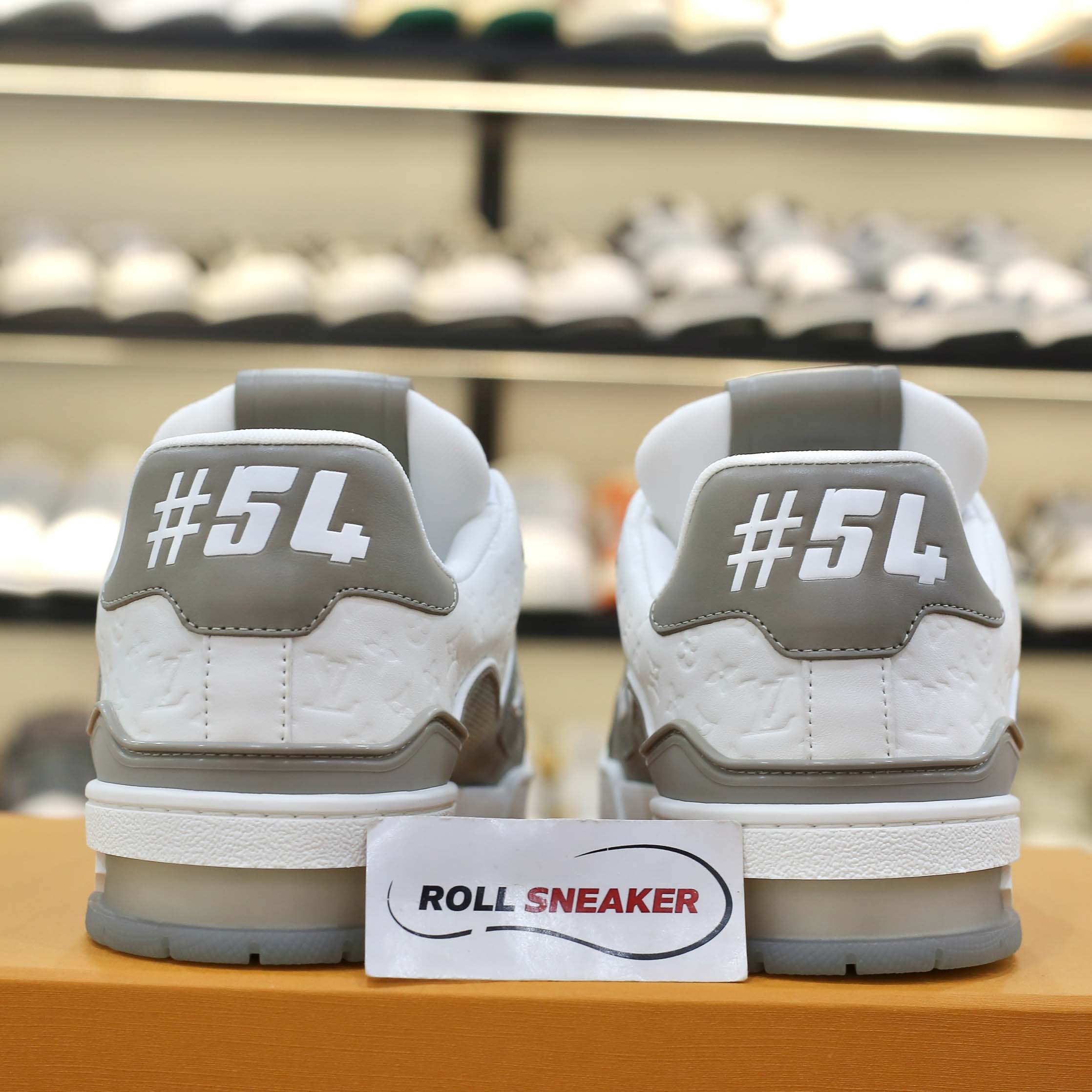 Giày Louis Vuiton #54 Trainer Arch Light Grey White Like Auth