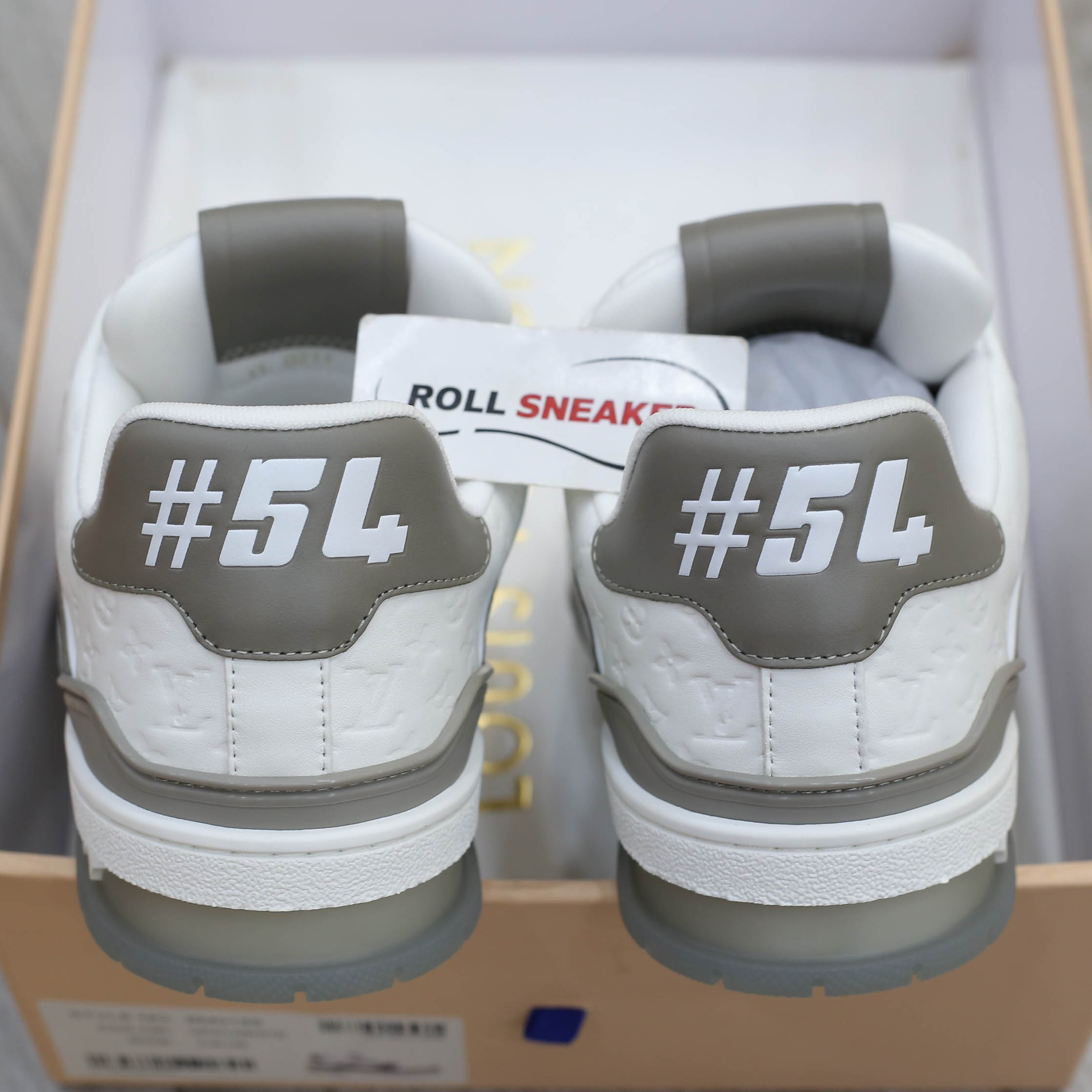 Giày Louis Vuiton #54 Trainer Arch Light Grey White Like Auth