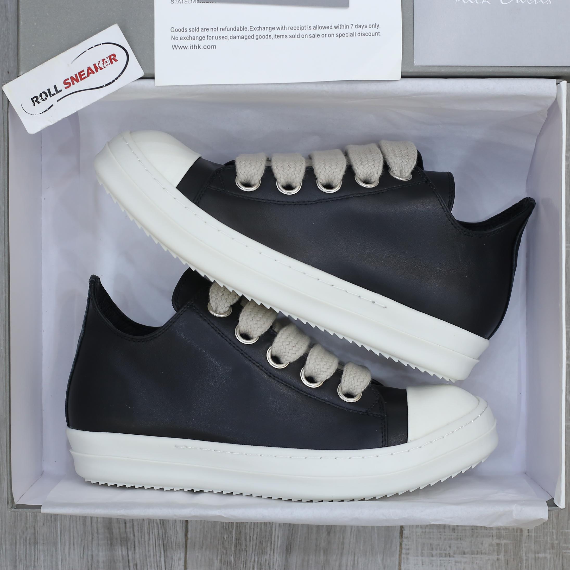 Giày Rick Owens DRKSHDW Low Black Best Quality