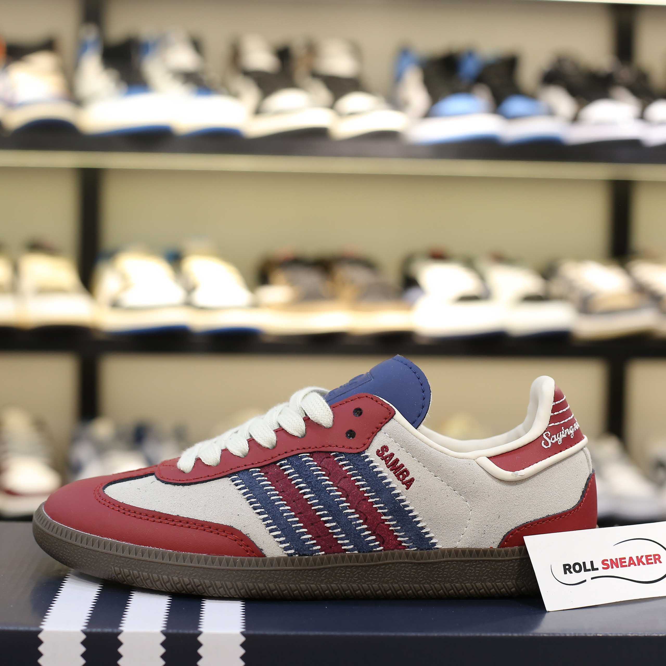 Giày Adidas Samba OG Notitle Maroon Like Auth