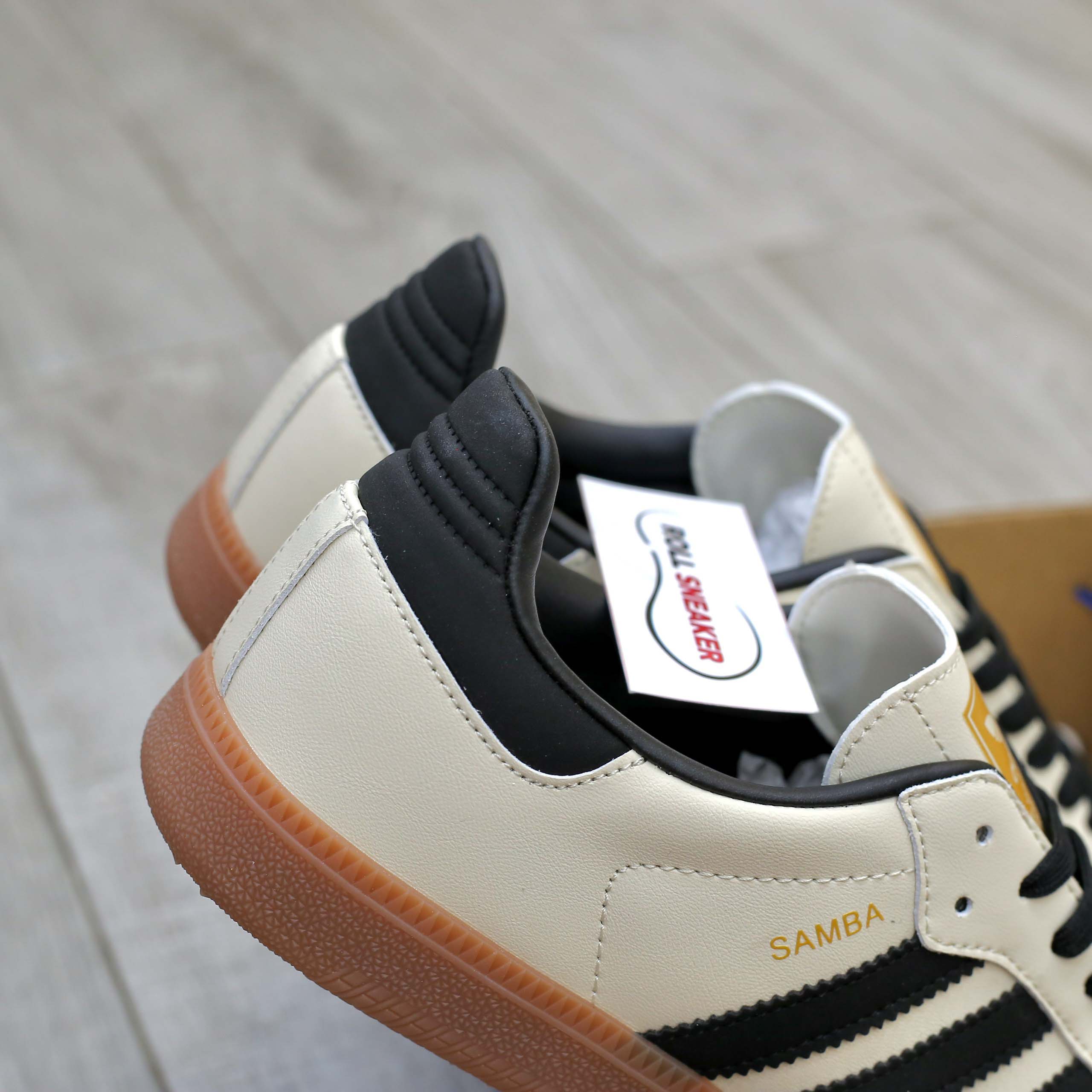 Giày Adidas Samba OG  White Black Sand Strata Like Auth